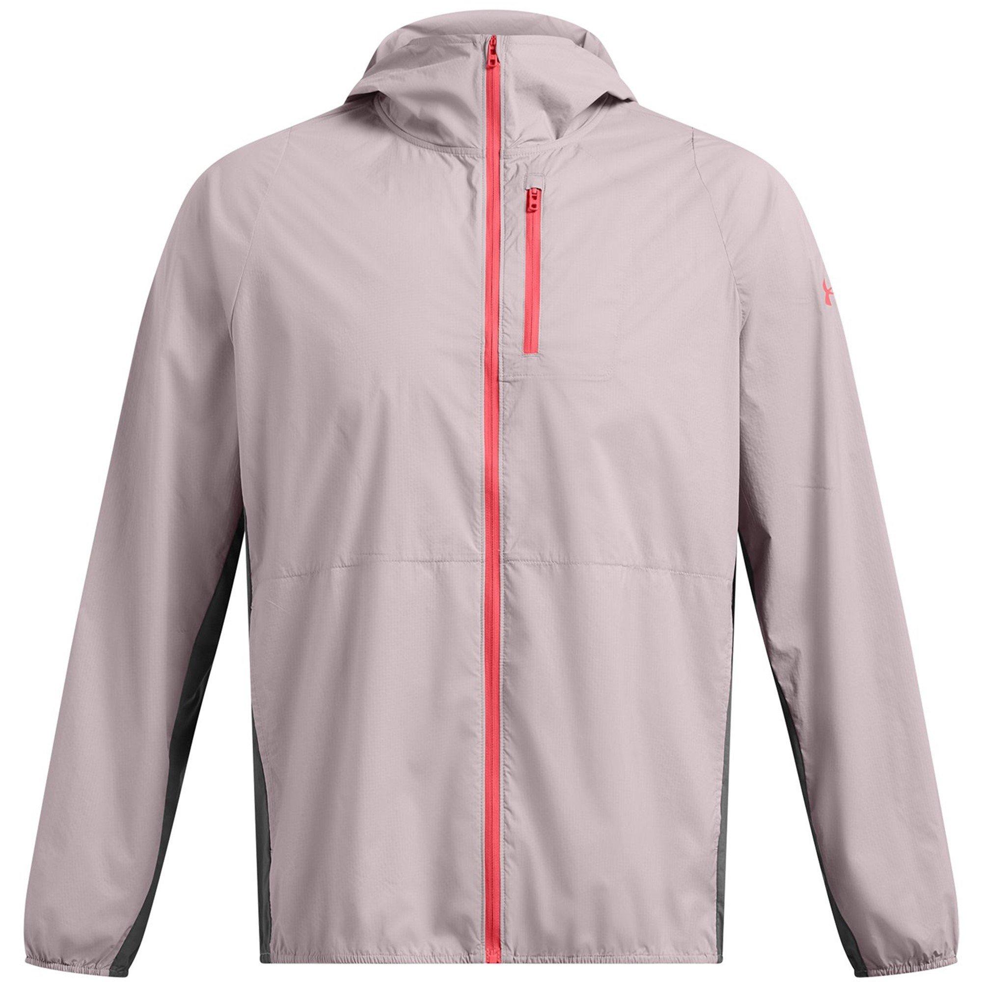 Tetra Grey - Under Armour - Men's Launch Lightweight Water Resistant Wind Resistant Packable Performance Running Jacket - 1