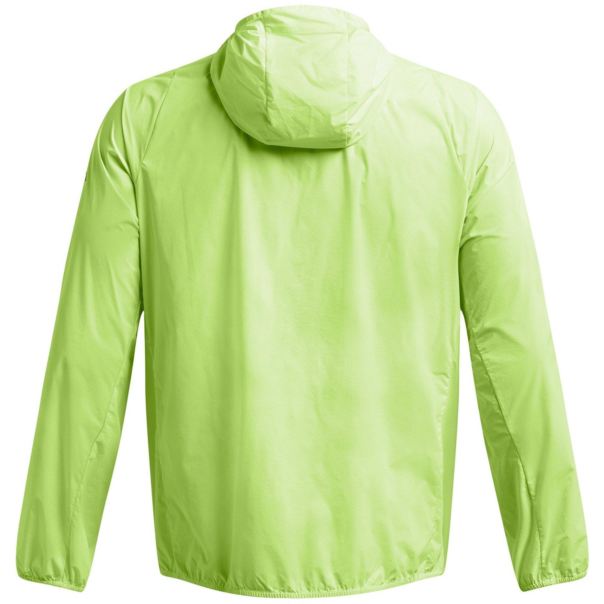 Green - Under Armour - Men's Launch Lightweight Water Resistant Wind Resistant Packable Performance Running Jacket - 2