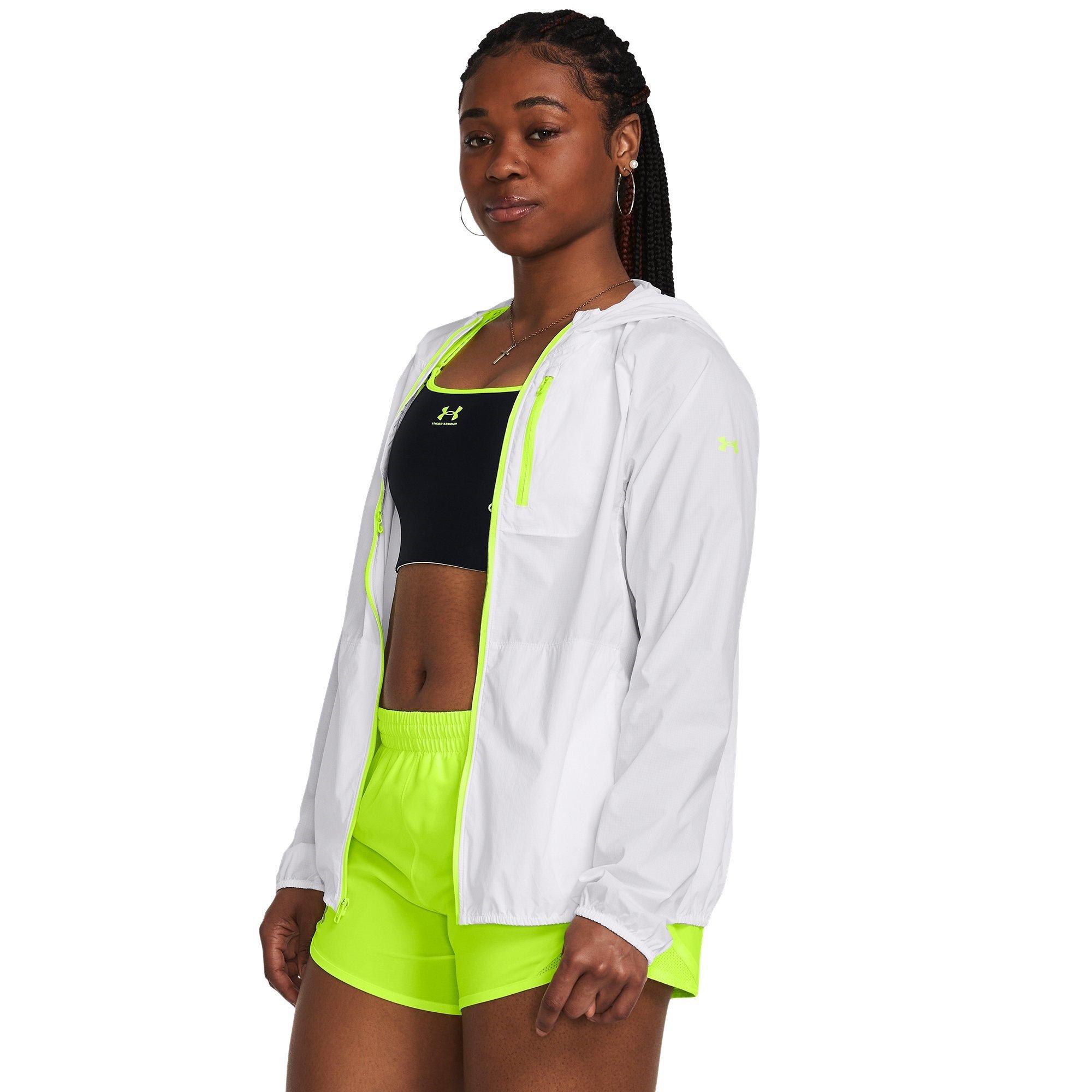 Hvid/Gul - Under Armour - Launch Lightweight Performance Jacket - 2