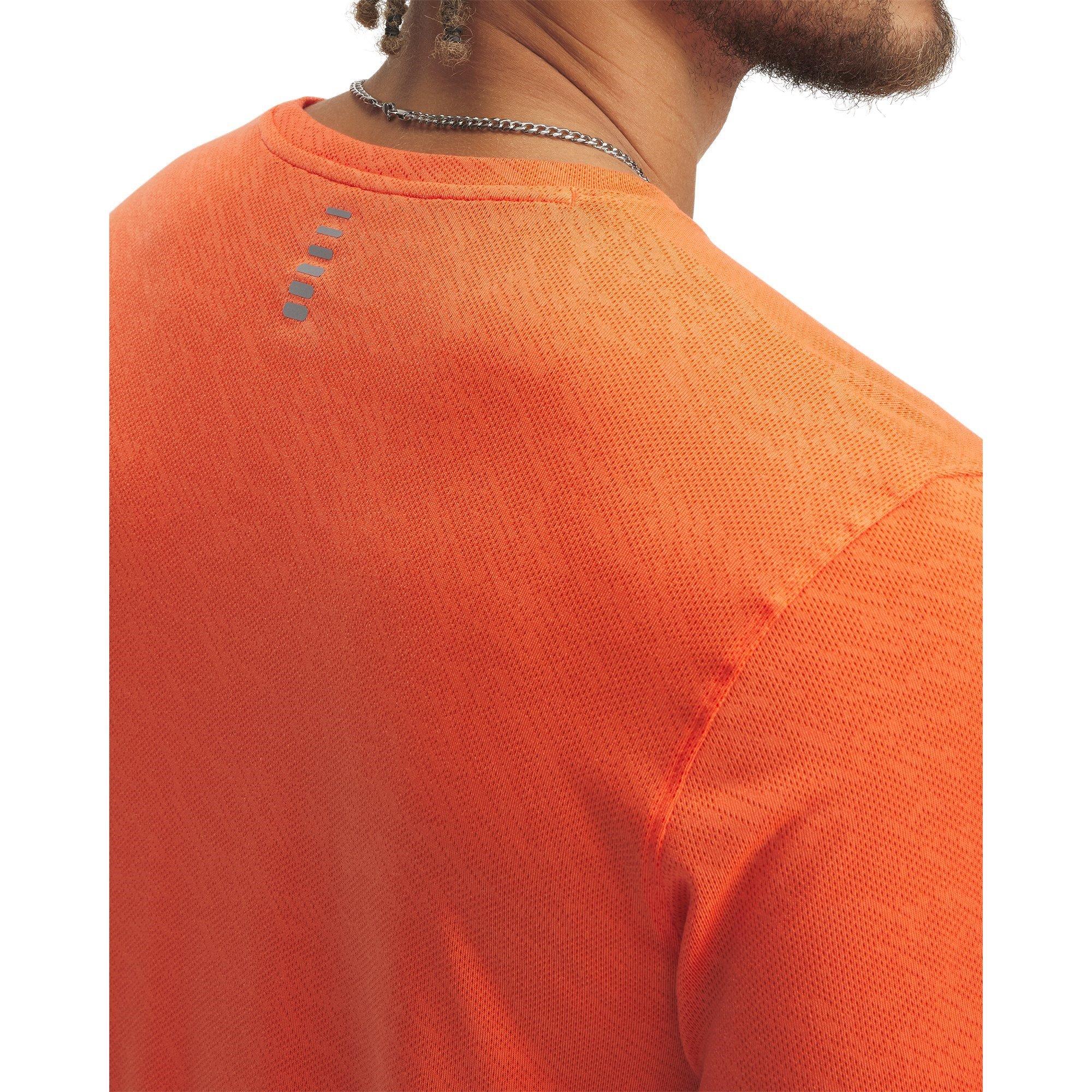 Orange - Under Armour - Men's Launch Camo Short-Sleeve Performance Top - 3