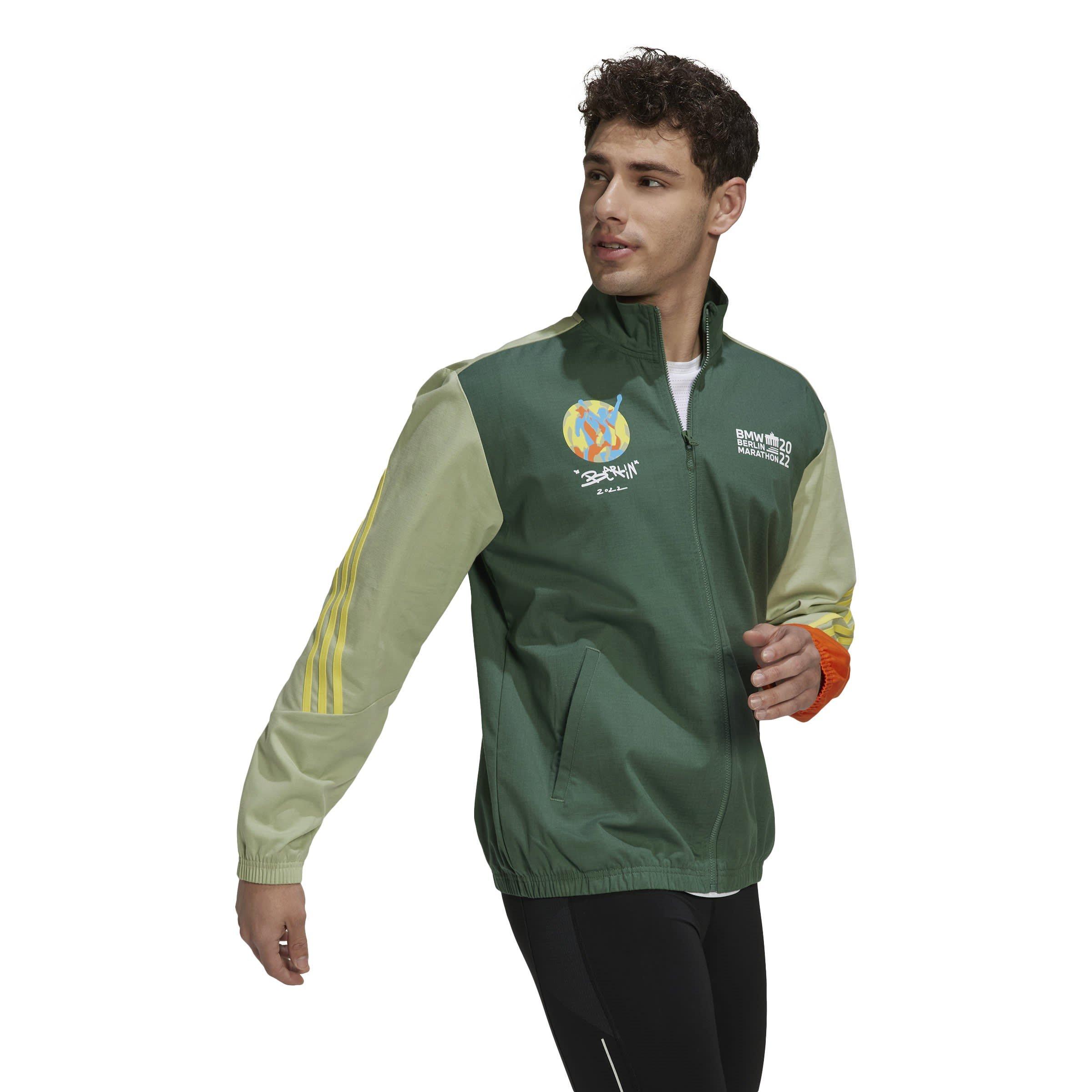 Greoxi - adidas - Men's Berlin Marathon Cotton Long Sleeve Performance Running Jacket - 5