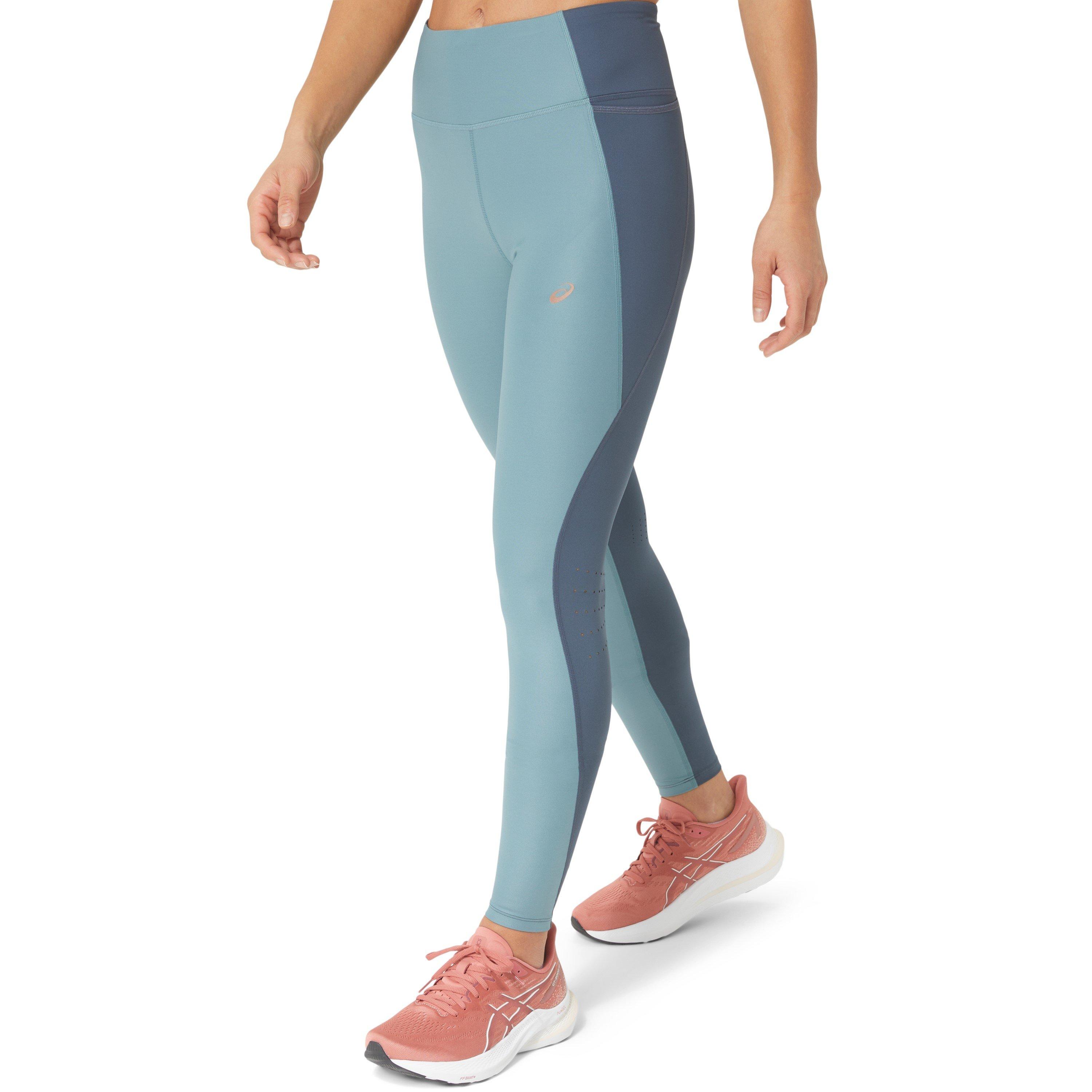 Teal/Tarmac - Asics - Nagino Performance Tights Mens - 1