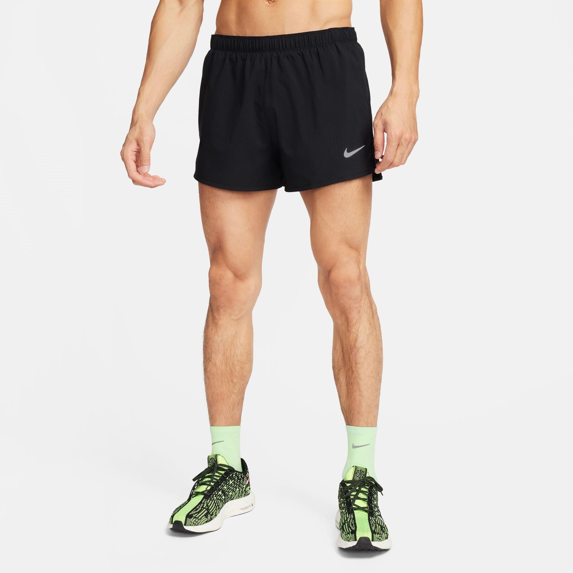 Nero/Argento - Nike - Fast Men's Dri-FIT 3 Brief-Lined Running Shorts - 3