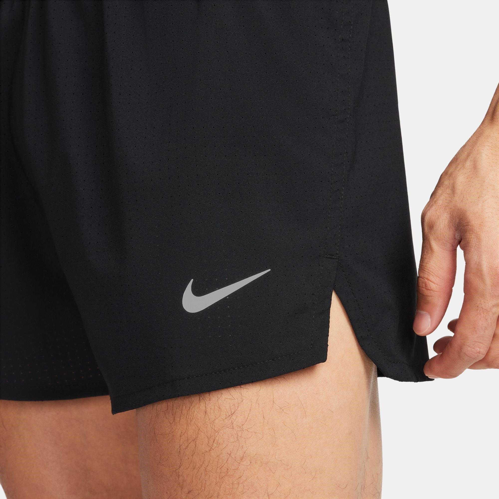 Nero/Argento - Nike - Fast Men's Dri-FIT 3 Brief-Lined Running Shorts - 5
