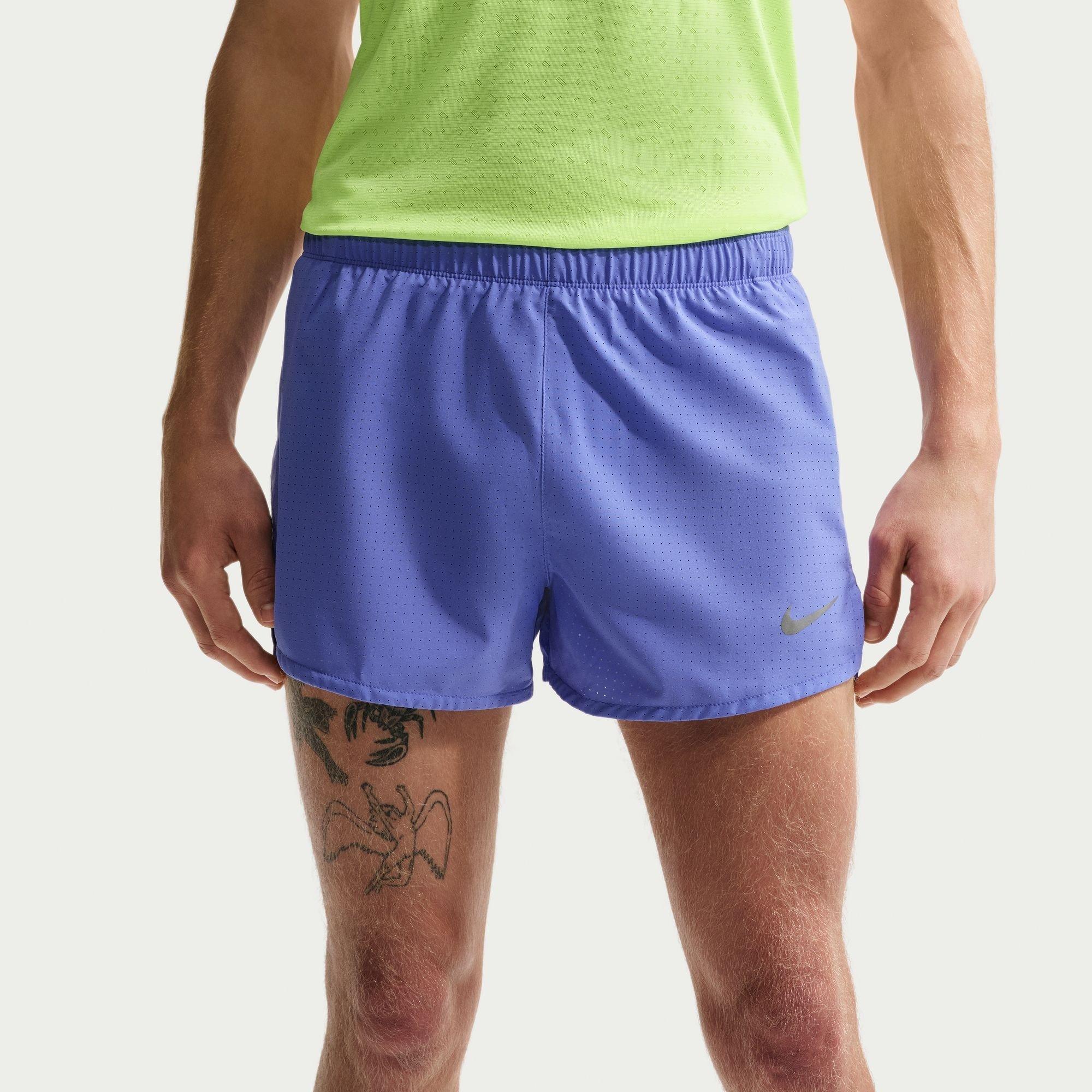 Nike Men's Fast Dri-Fit 3 Brief-Lined Running Shorts - Sapphire - XL