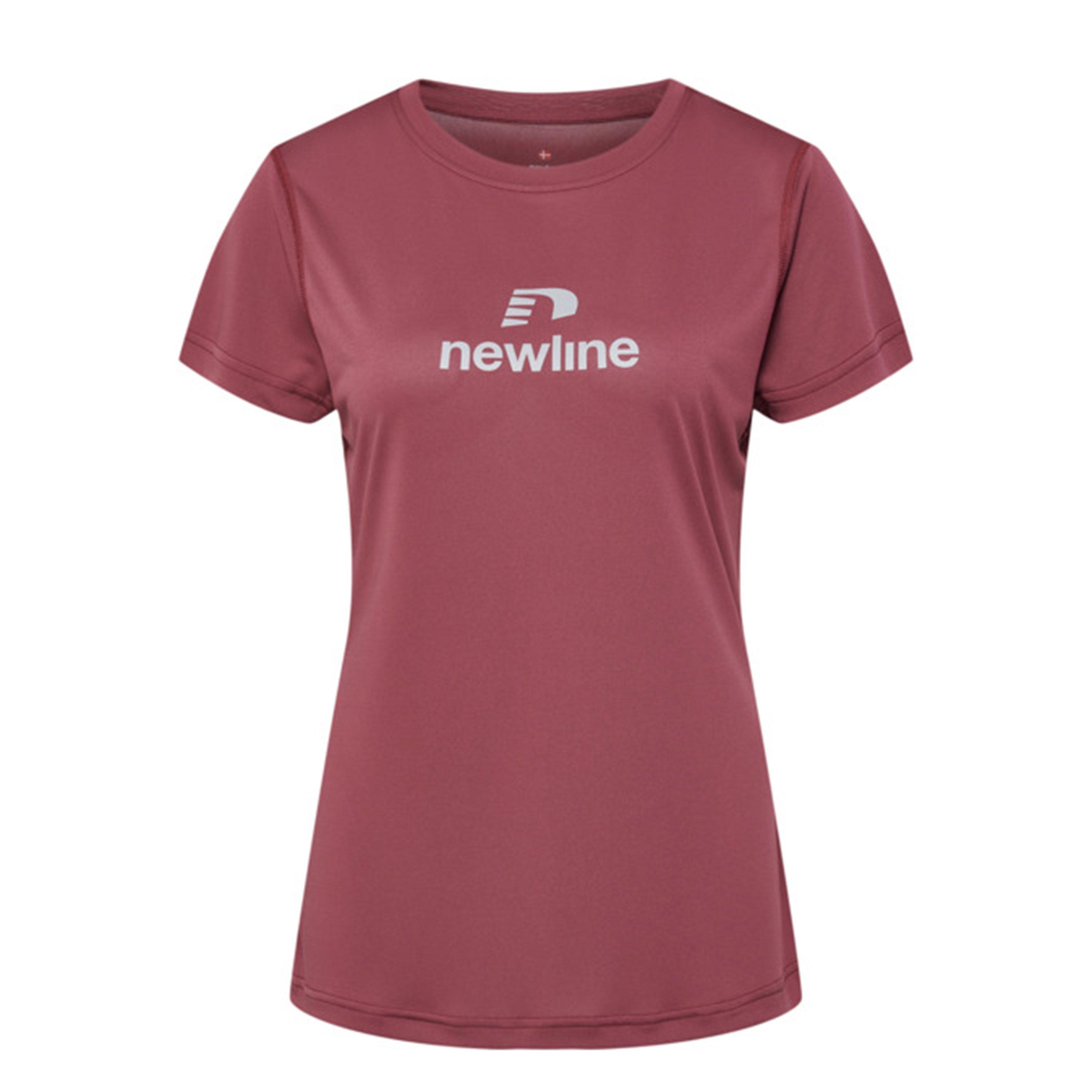 Newline Women's Beat Short-Sleeve Performance Running Top - Red - 16 (XL)
