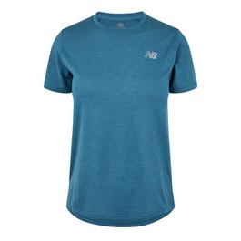 New Balance Womens Athletic Short Sleeve Running T Shirt