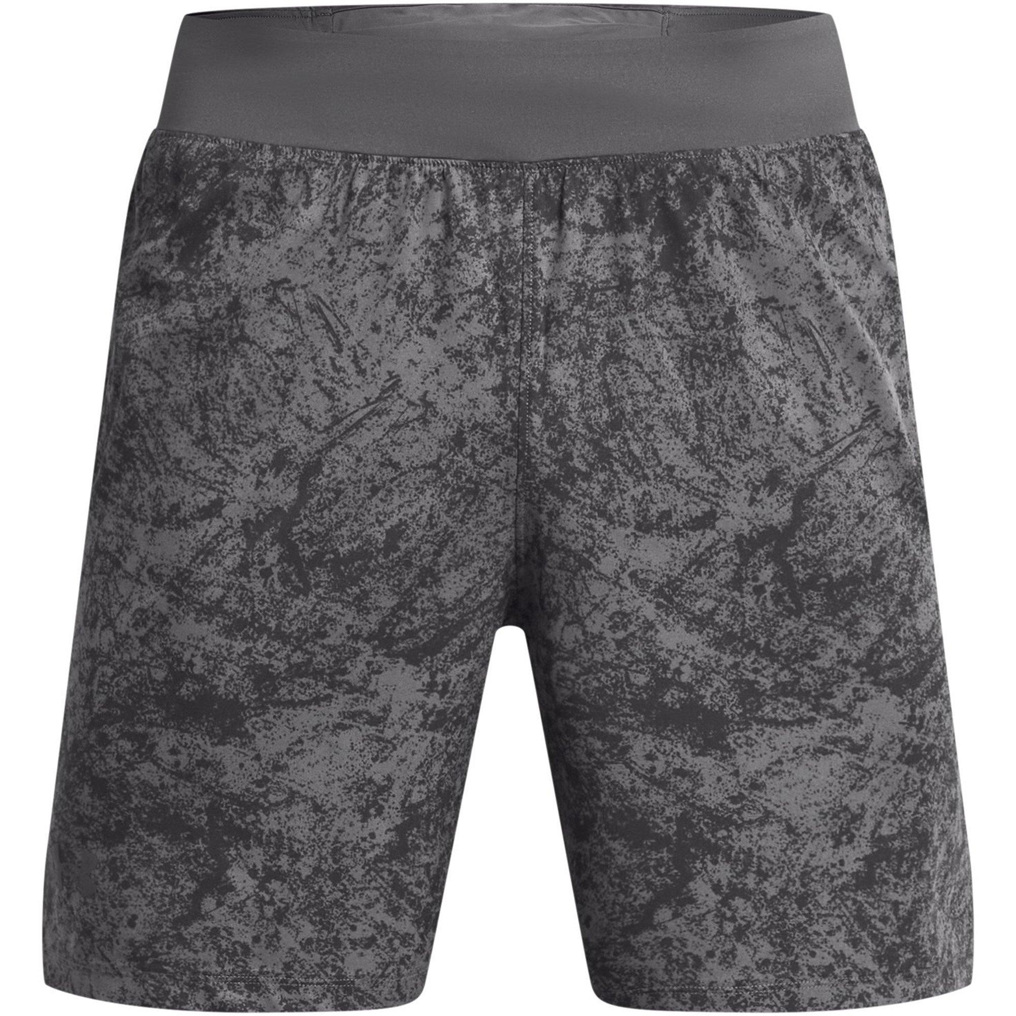 Under Armour Men's Launch Pro Printed Performance Running Shorts - Rock/Green - 2XL