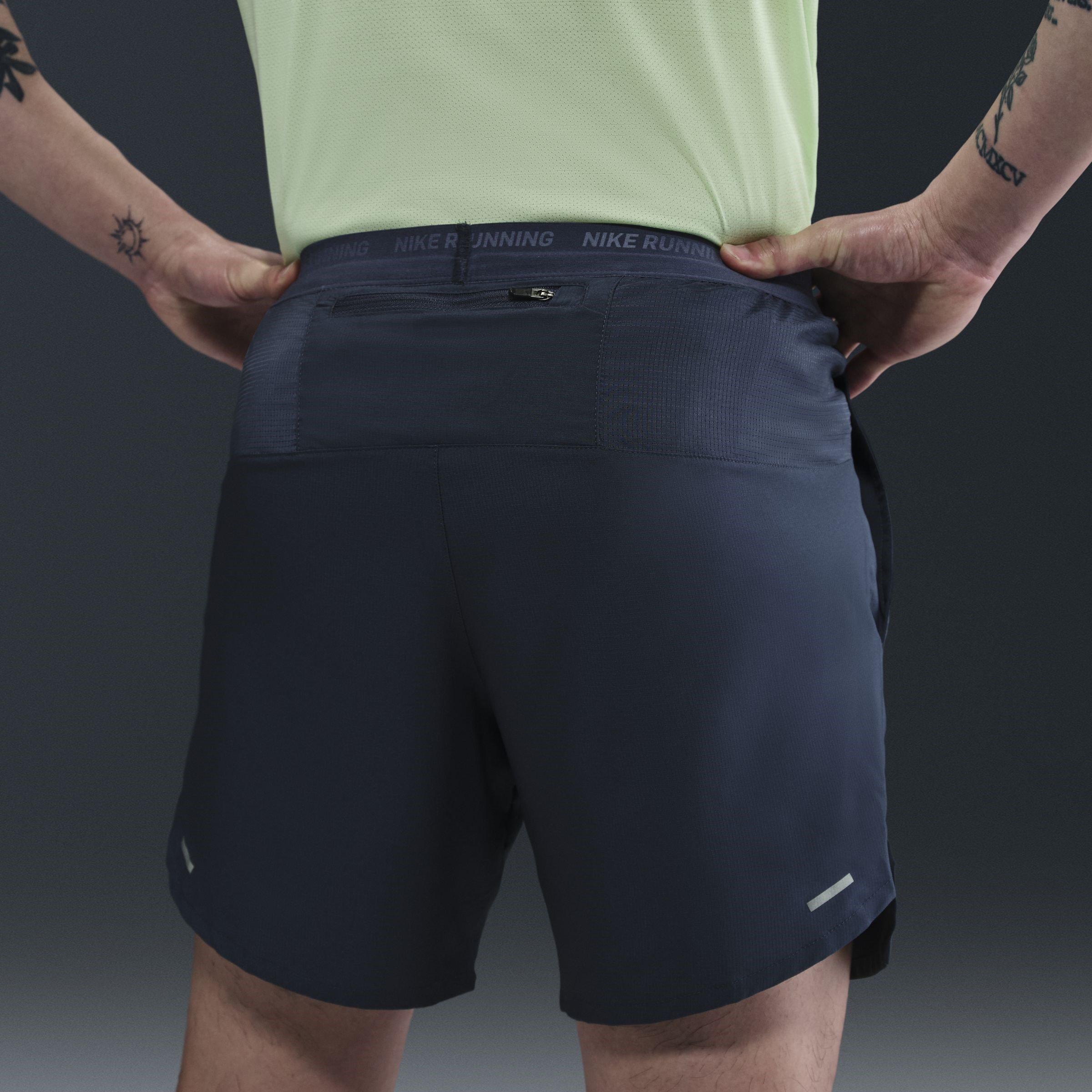 T.Blue/Blk/Sil - Nike - Dri FIT Stride Mens Running Shorts - 2