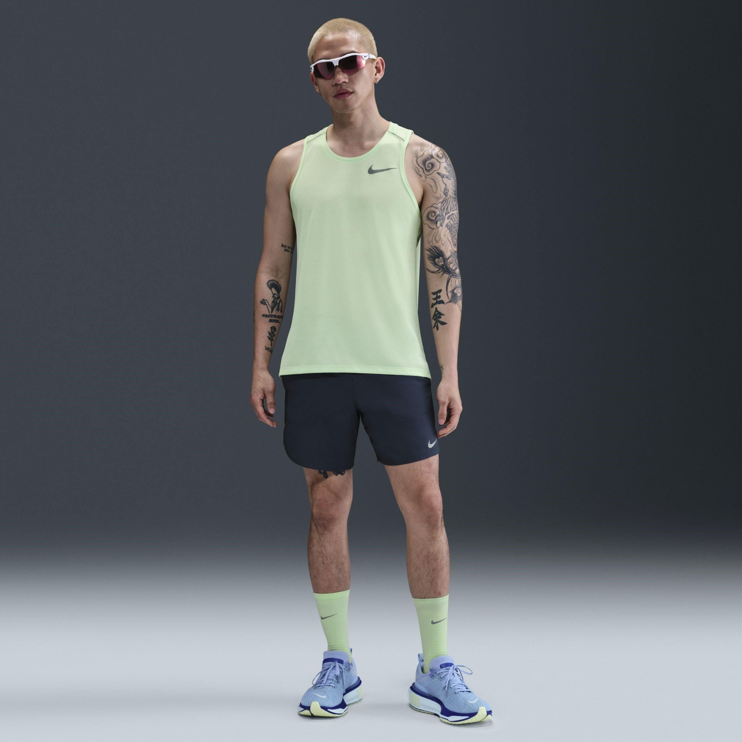 T.Blue/Blk/Sil - Nike - Dri FIT Stride Mens Running Shorts - 3