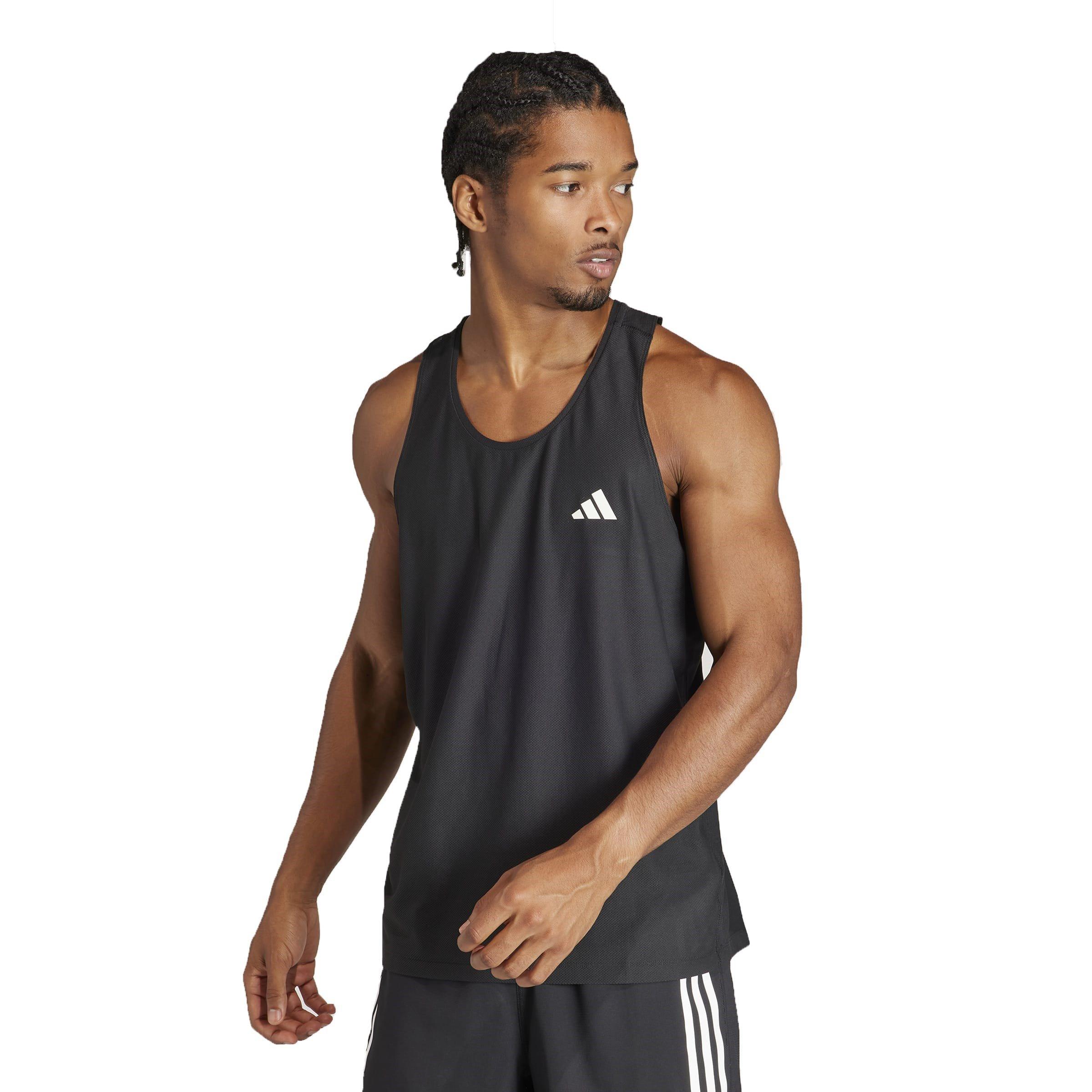 Black - adidas - Own The Run Tank Mens - 2