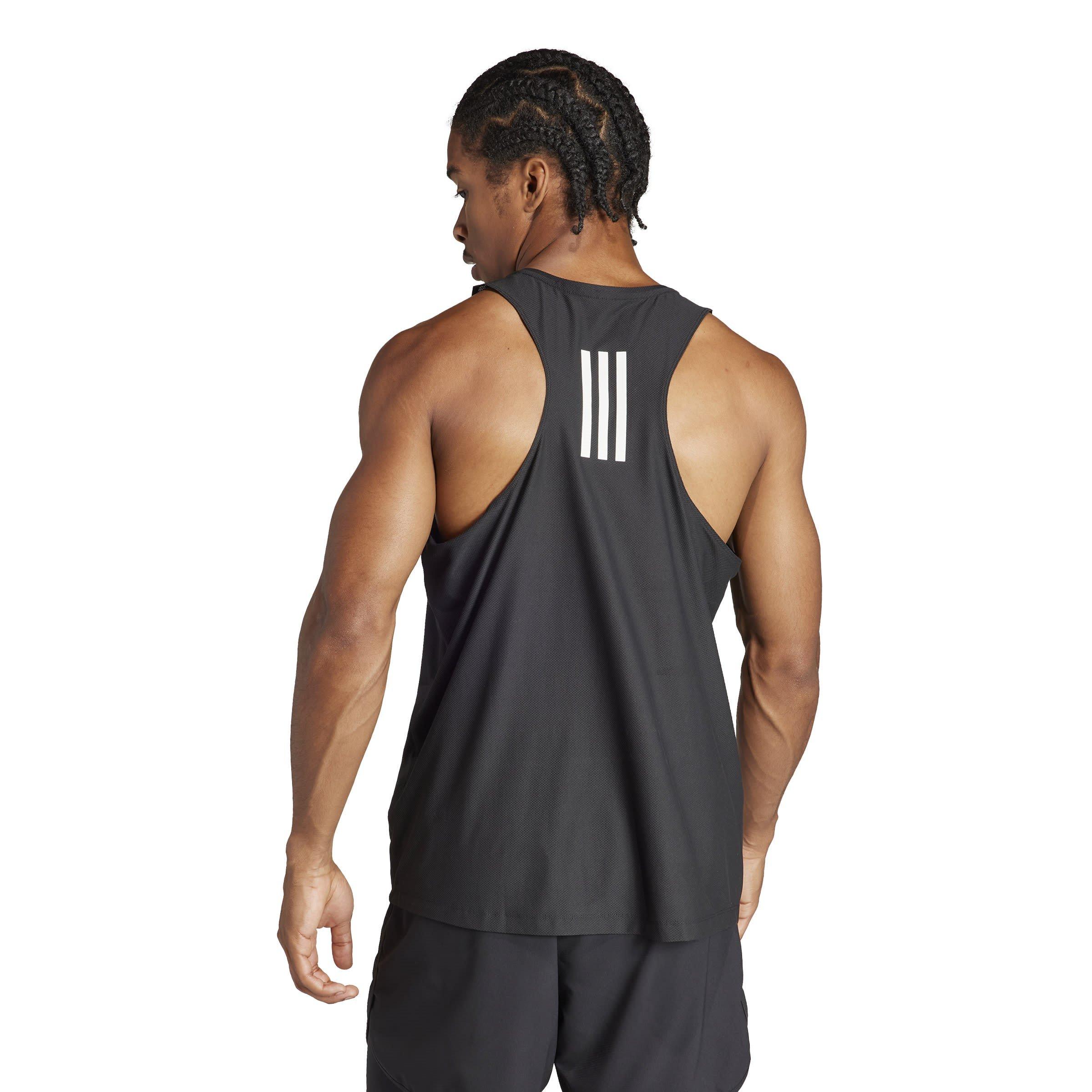 Black - adidas - Own The Run Tank Mens - 3