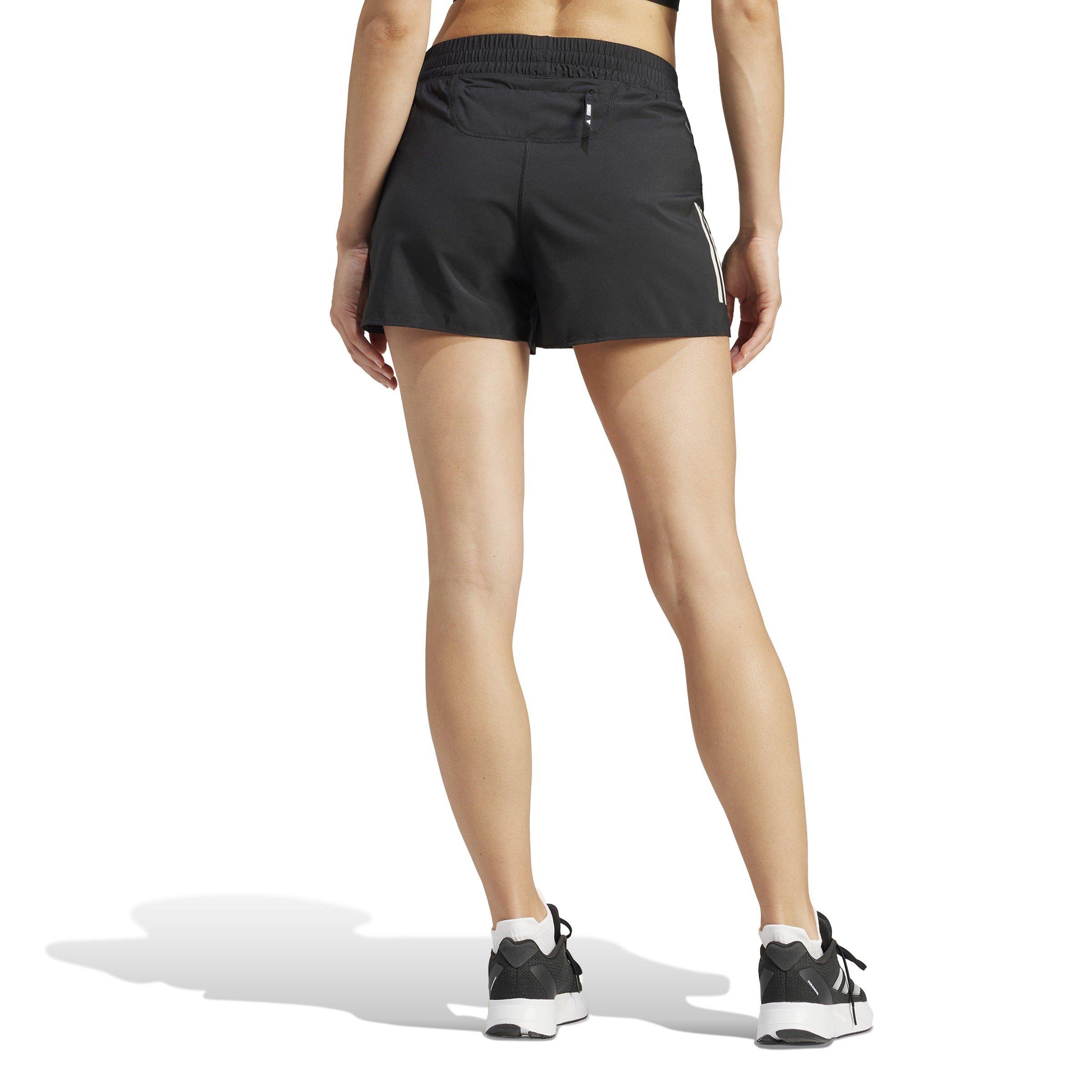 Schwarz/Weiß - adidas - Own The Run Shorts Womens - 3