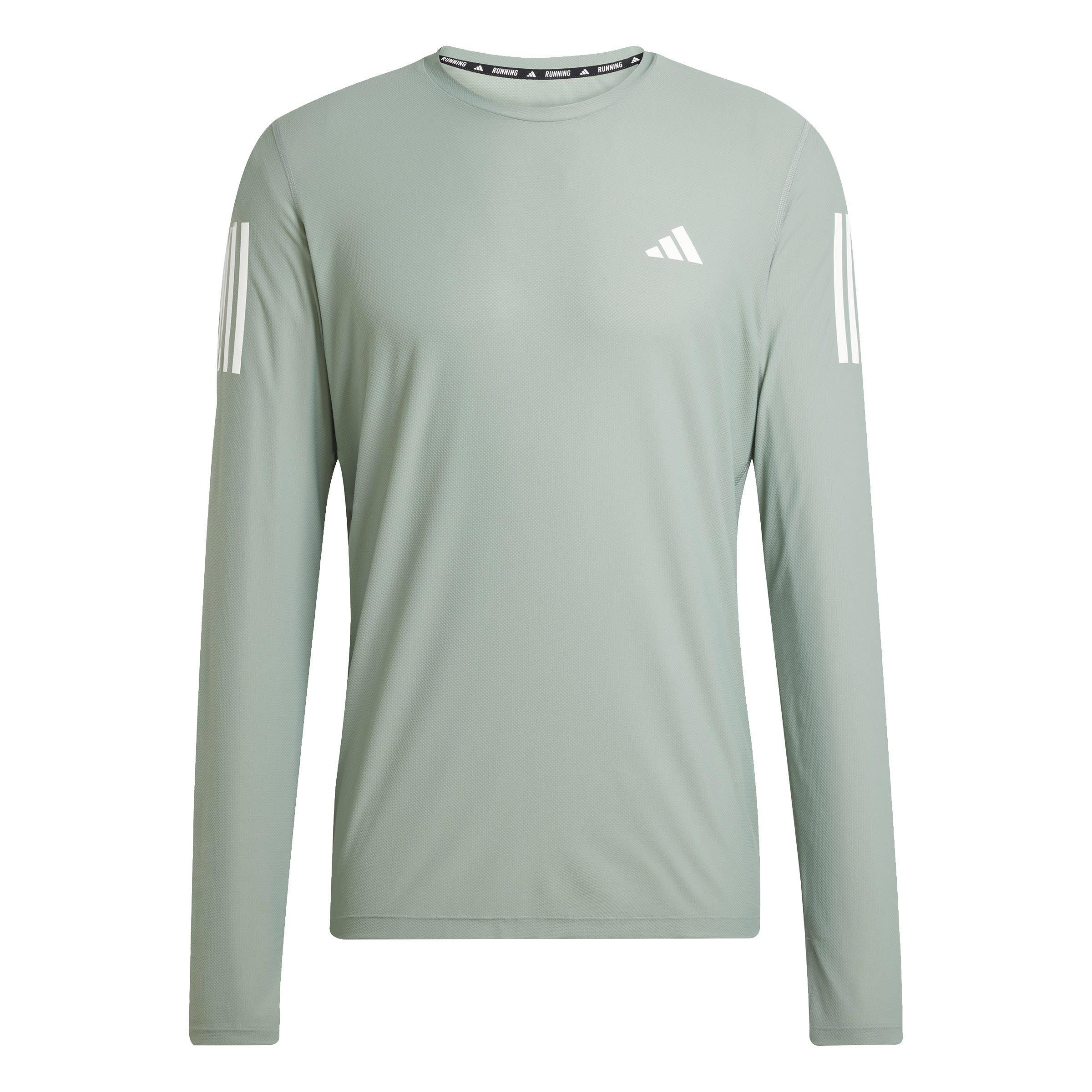 adidas Own The Run Long Sleeve Top Mens Langarm Performance T Shirts Sports Direct