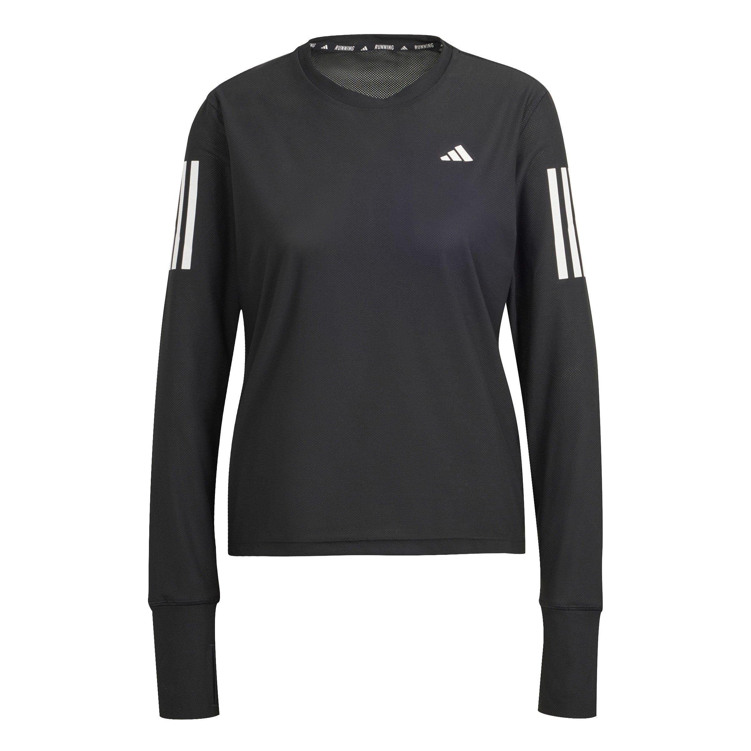 Zwart - adidas - Own The Run Long-Sleeve Top Womens - 1