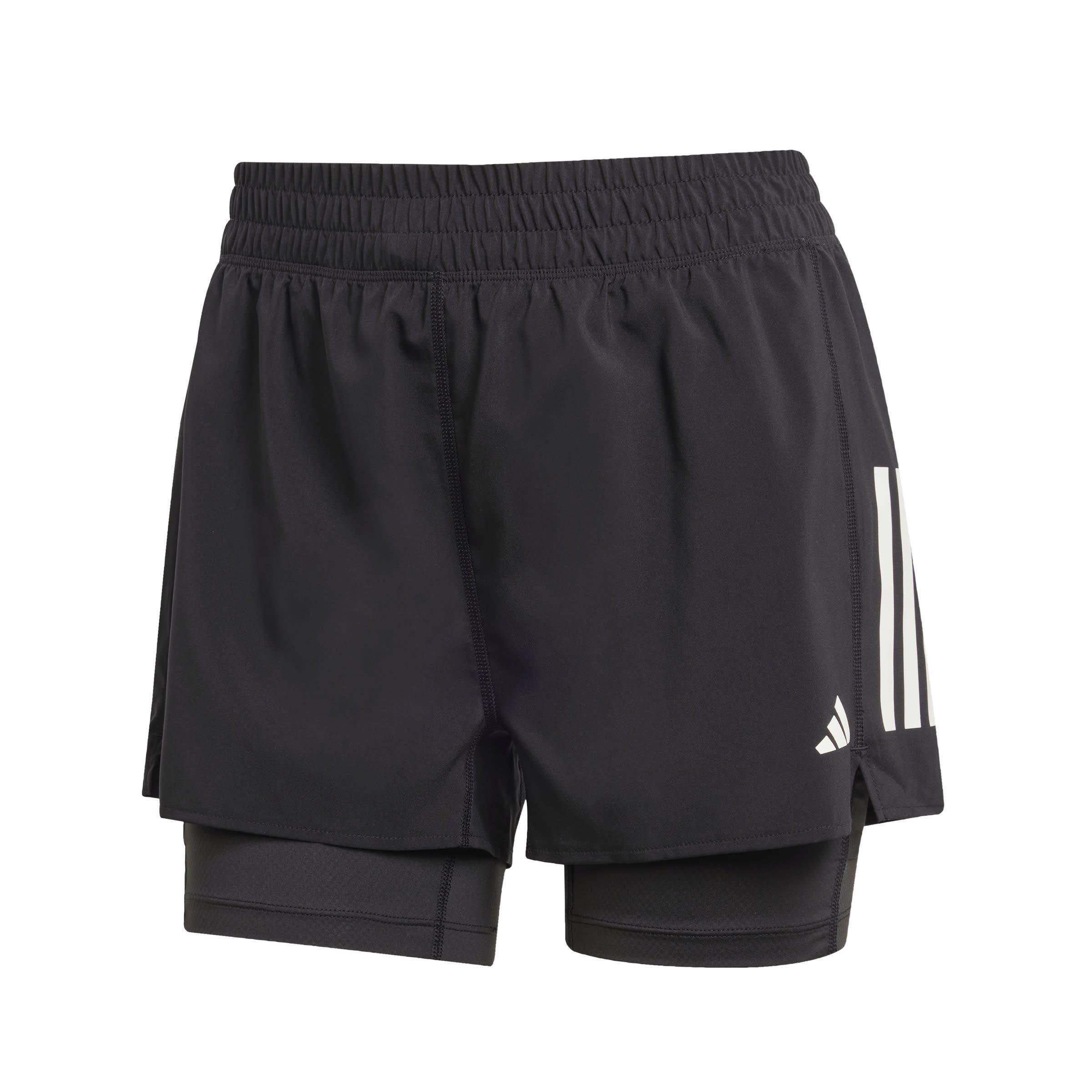 Adidas Women's Own The Run 2-In-1 Running Shorts - Black - 8 (XS)