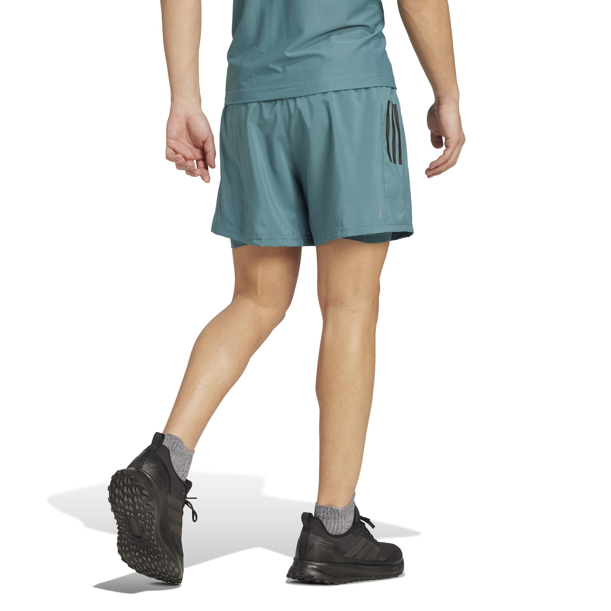 Preloved Teal - adidas - Own the Run 2-in-1 Running Shorts Mens - 3