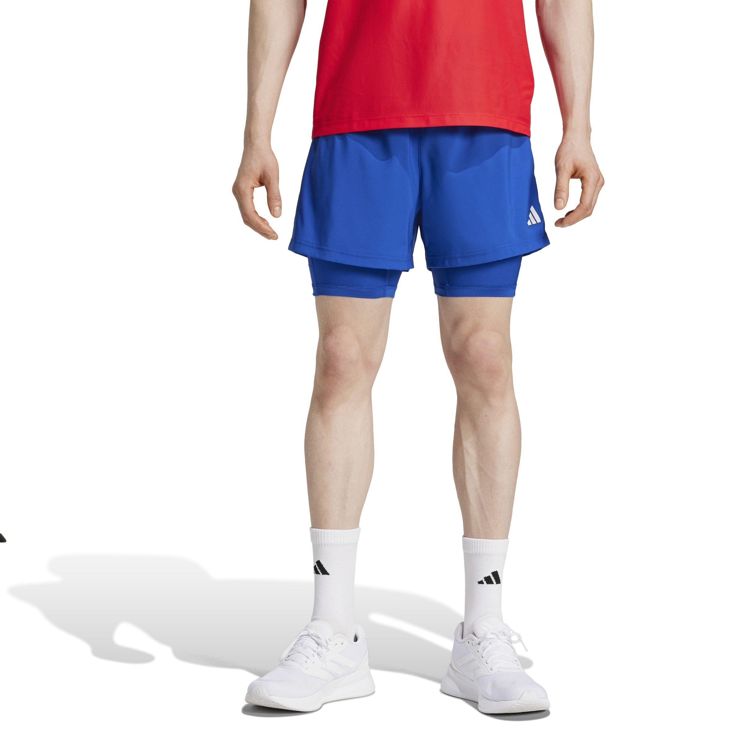 Royal Blue - adidas - Own the Run 2-in-1 Running Shorts Mens - 3