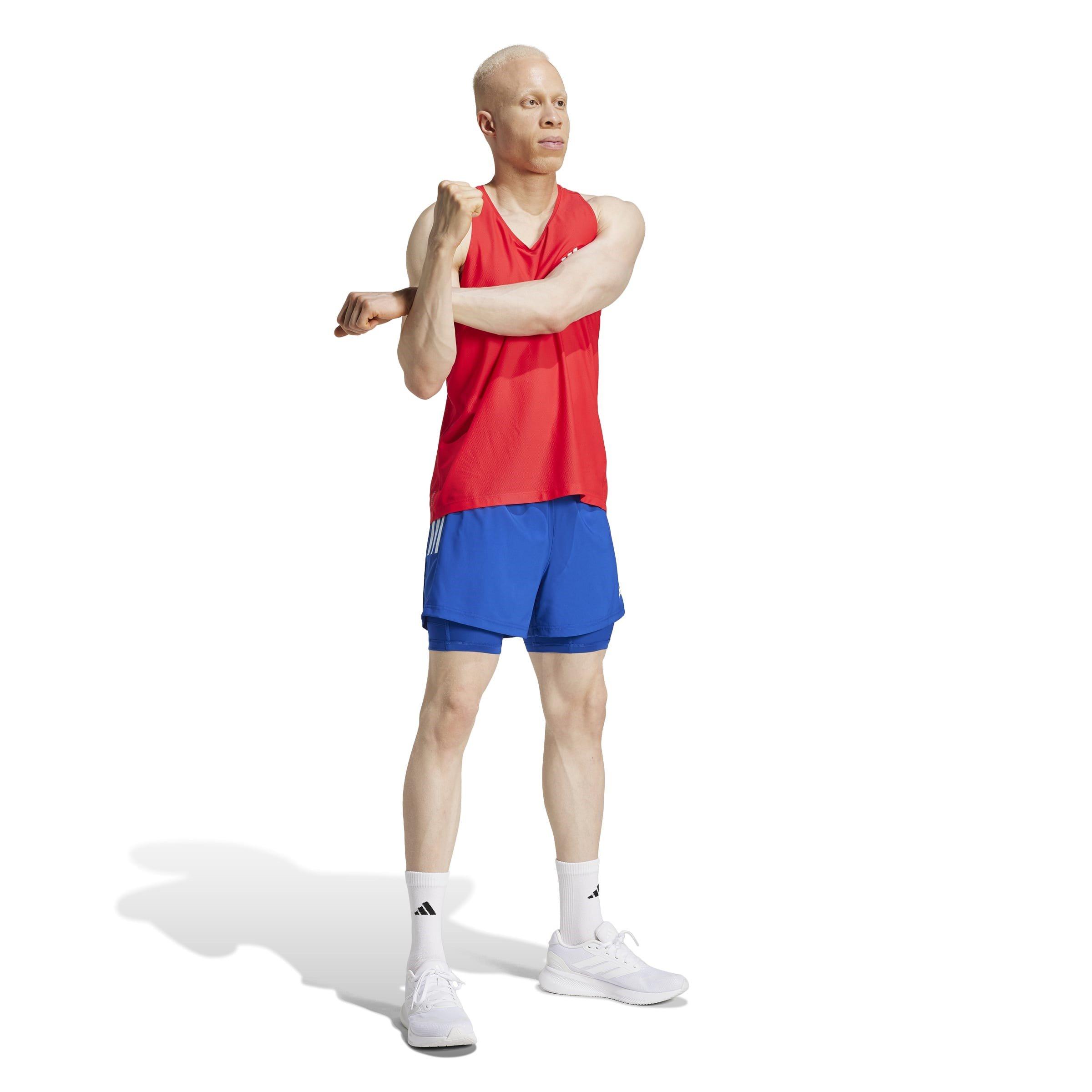 Royal Blue - adidas - Own the Run 2-in-1 Running Shorts Mens - 7