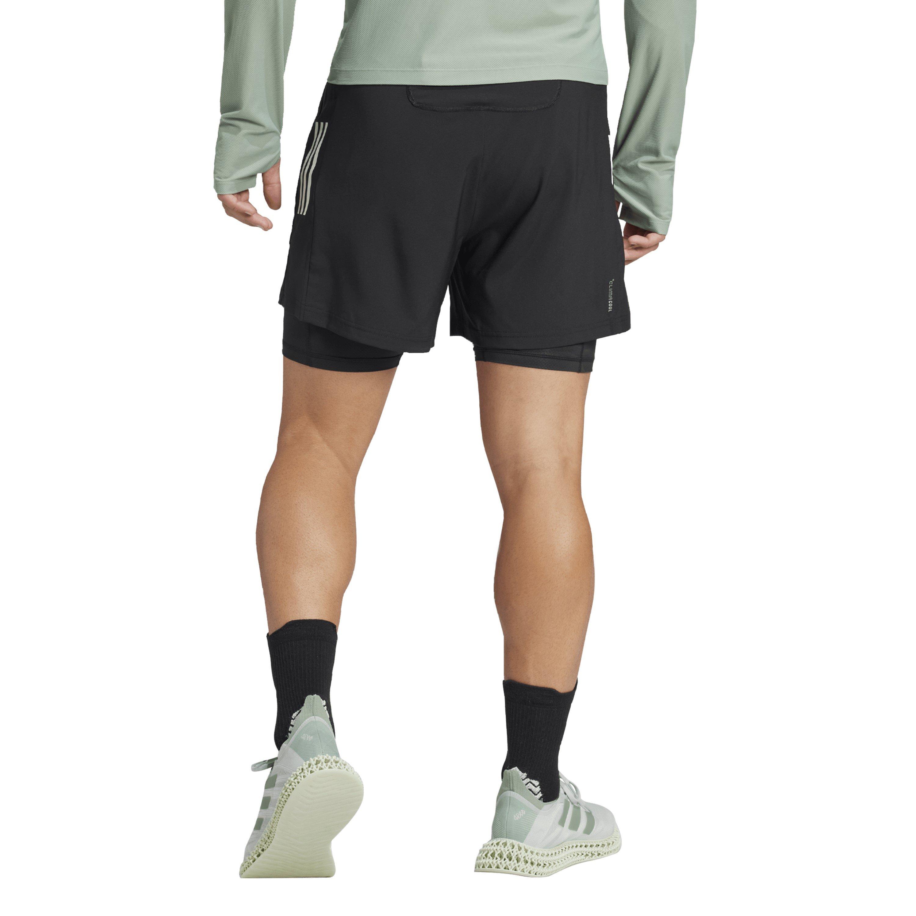 Negro - adidas - Own the Run 2-in-1 Running Shorts Mens - 3