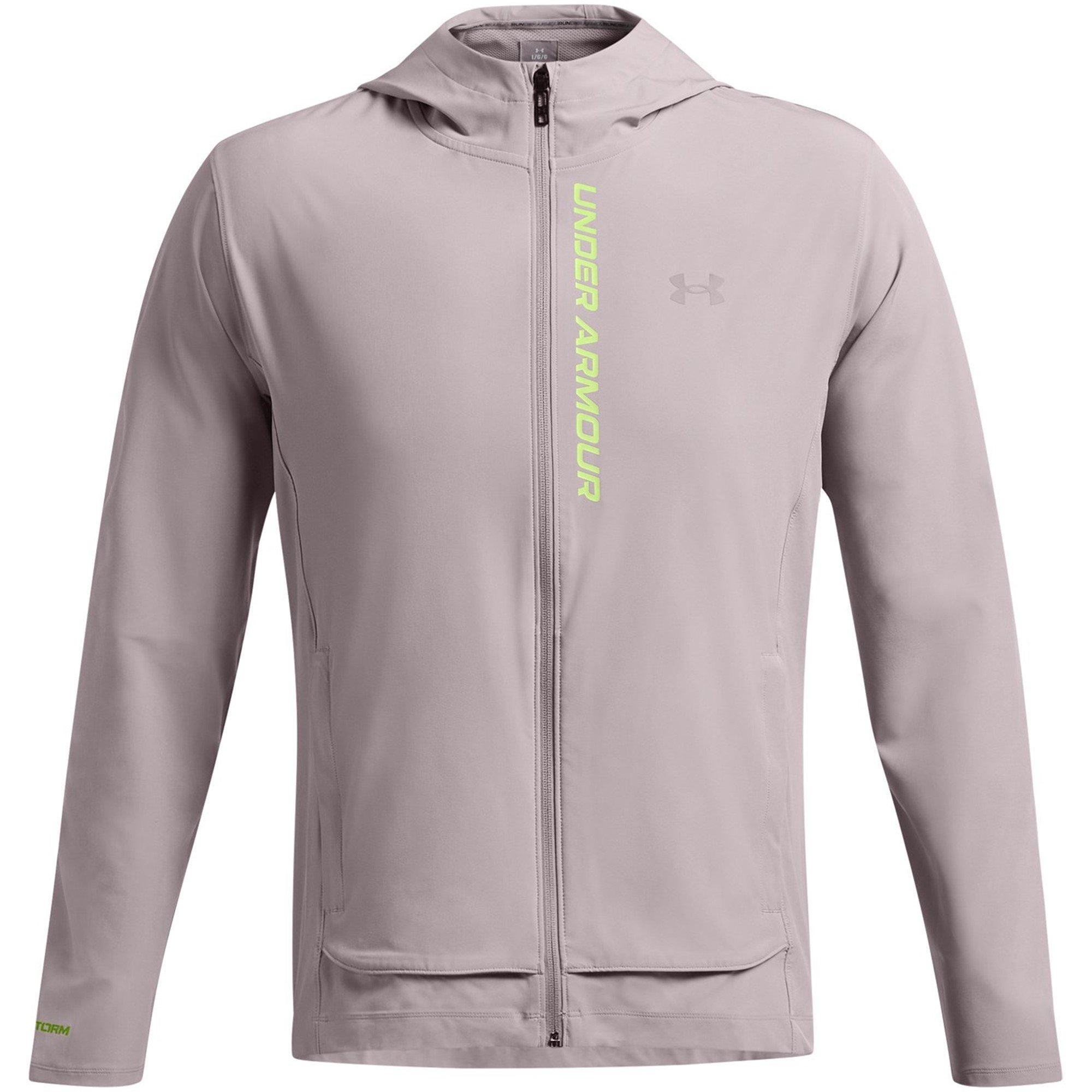 Grijs - Under Armour - Men's Outrun The Storm Water-Resistant Moisture-Wicking Performance Running Jacket - 1