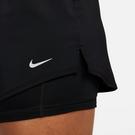 Noir - Nike - One Women's Dri-FIT Mid-Rise 3 2-in-1 Shorts - 4