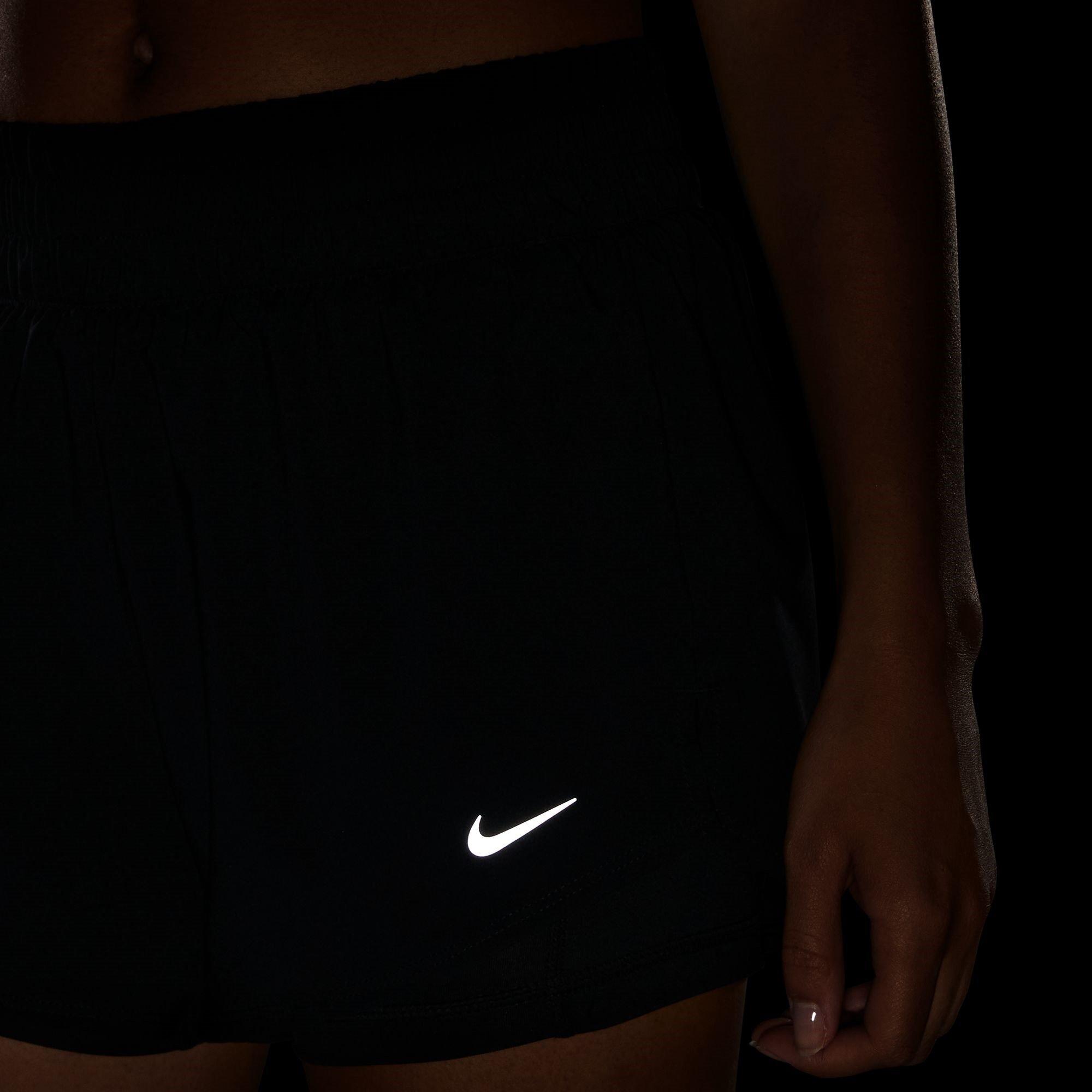 Crna - Nike - One Women's Dri-FIT Mid-Rise 3 2-in-1 Shorts - 8
