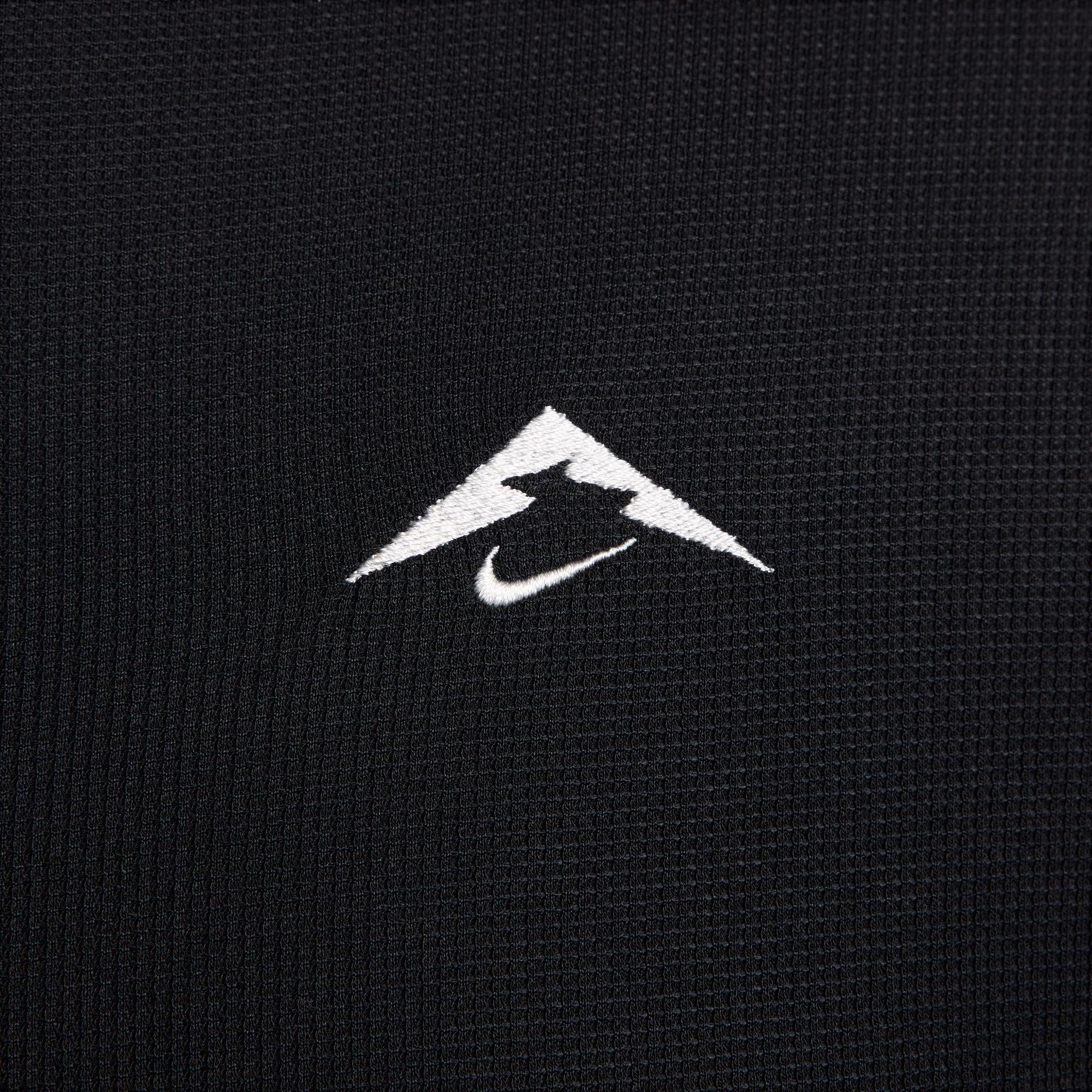 Blk/Smt Wht - Nike - Trail Long Sleeve Mid Layer T-Shirt - 13