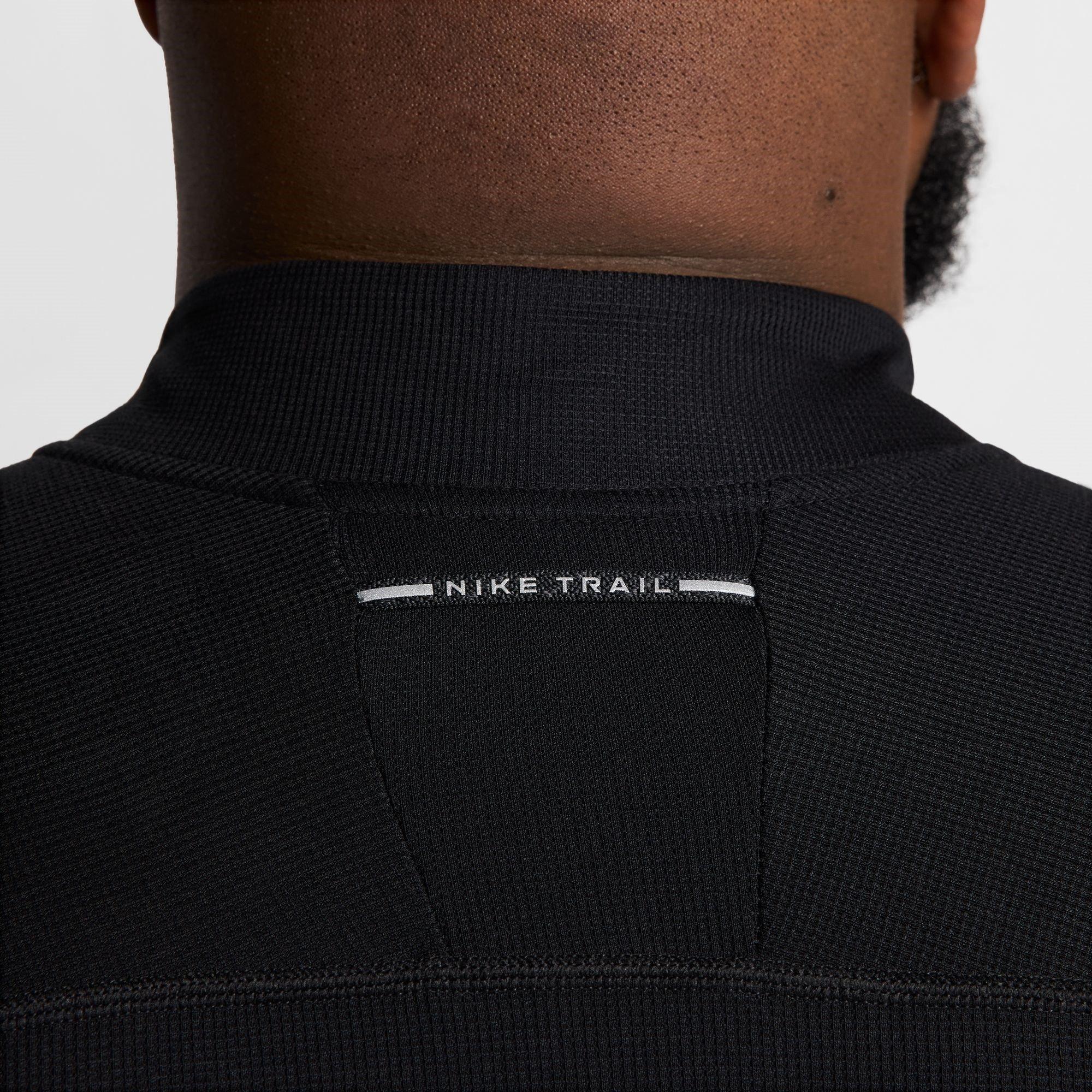 Blk/Smt Wht - Nike - Trail Long Sleeve Mid Layer T-Shirt - 15