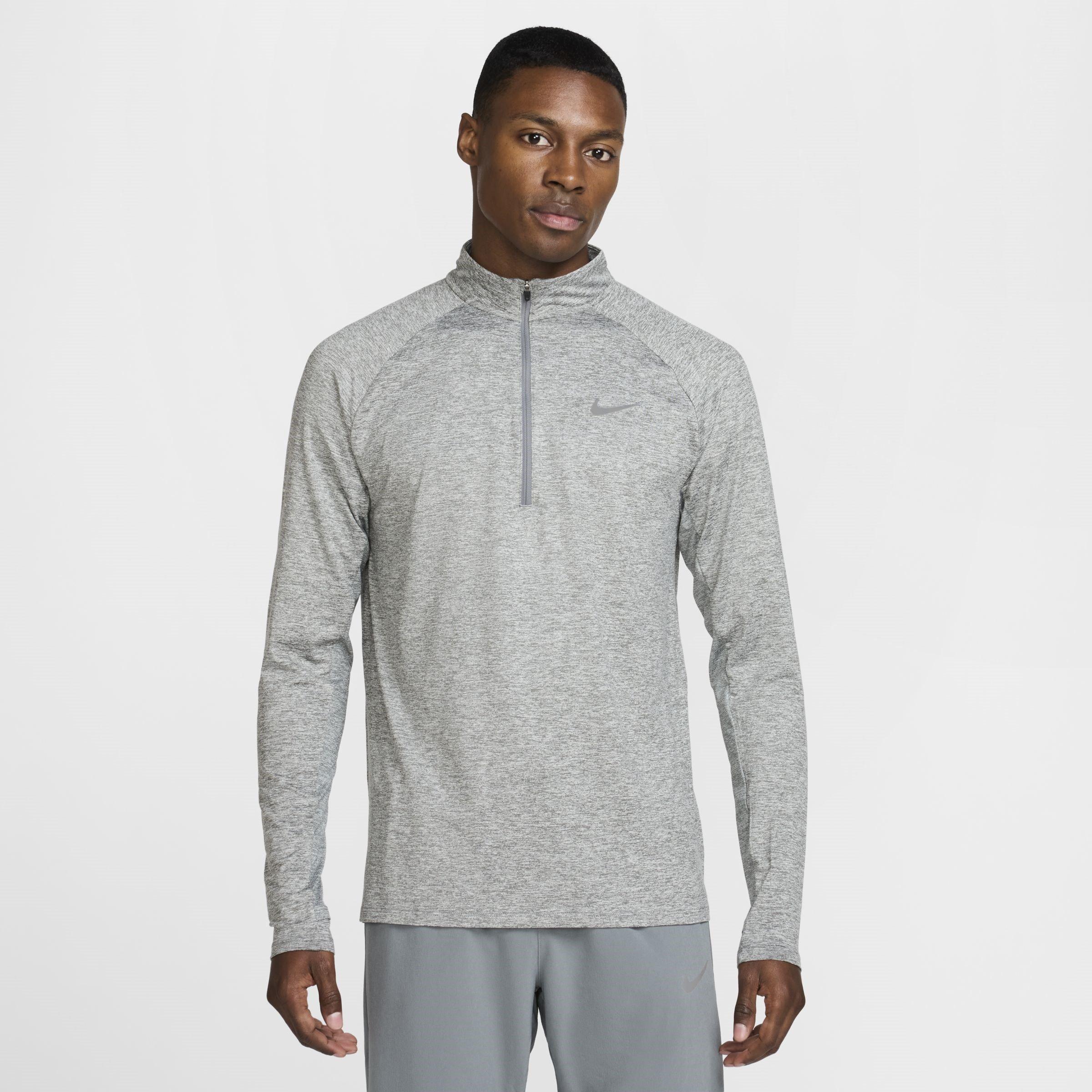 Nike Men's Stride Half Zip Top - Smoke Grey - XL