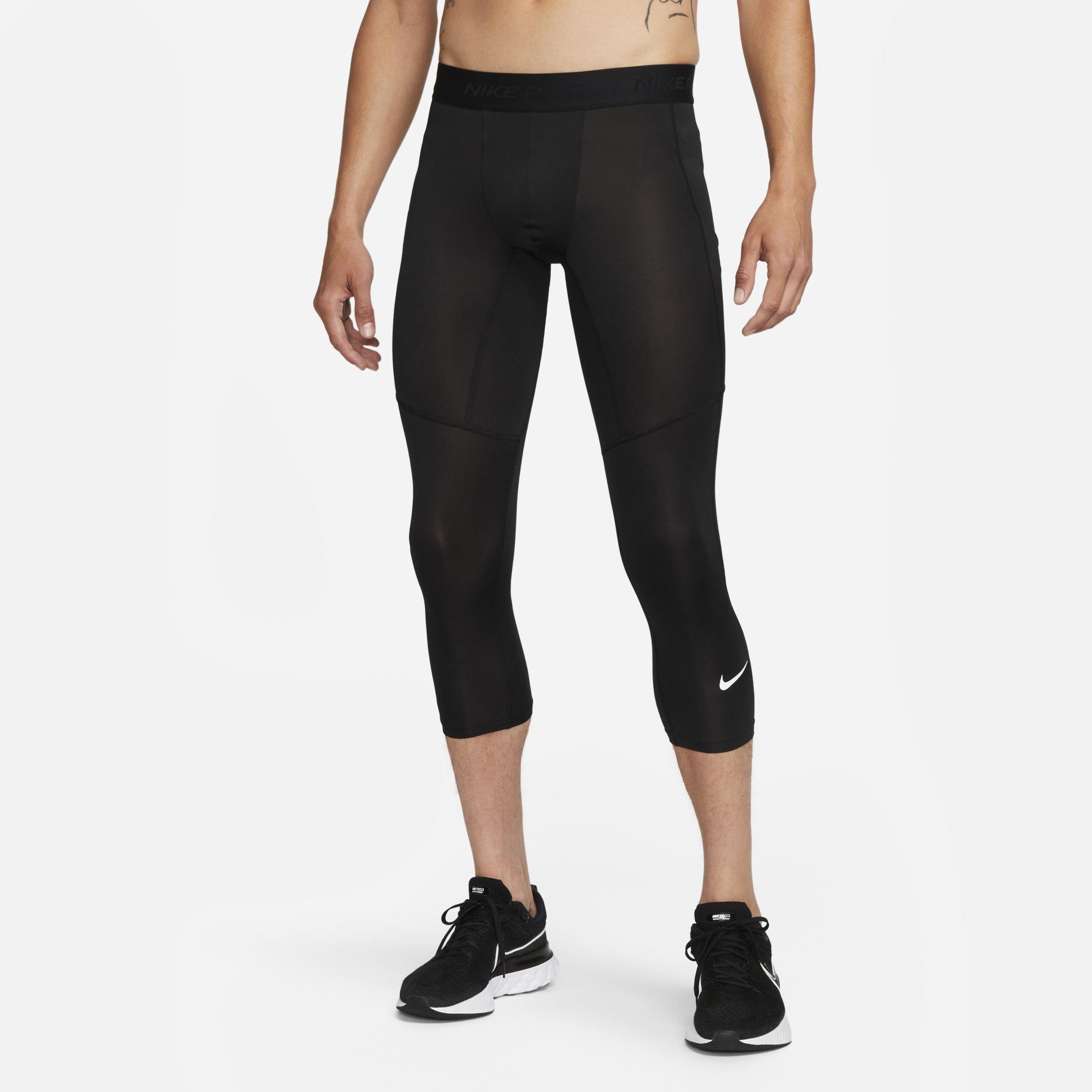 Nike Men's Performance Gym Legging - Black/White - 2XL
