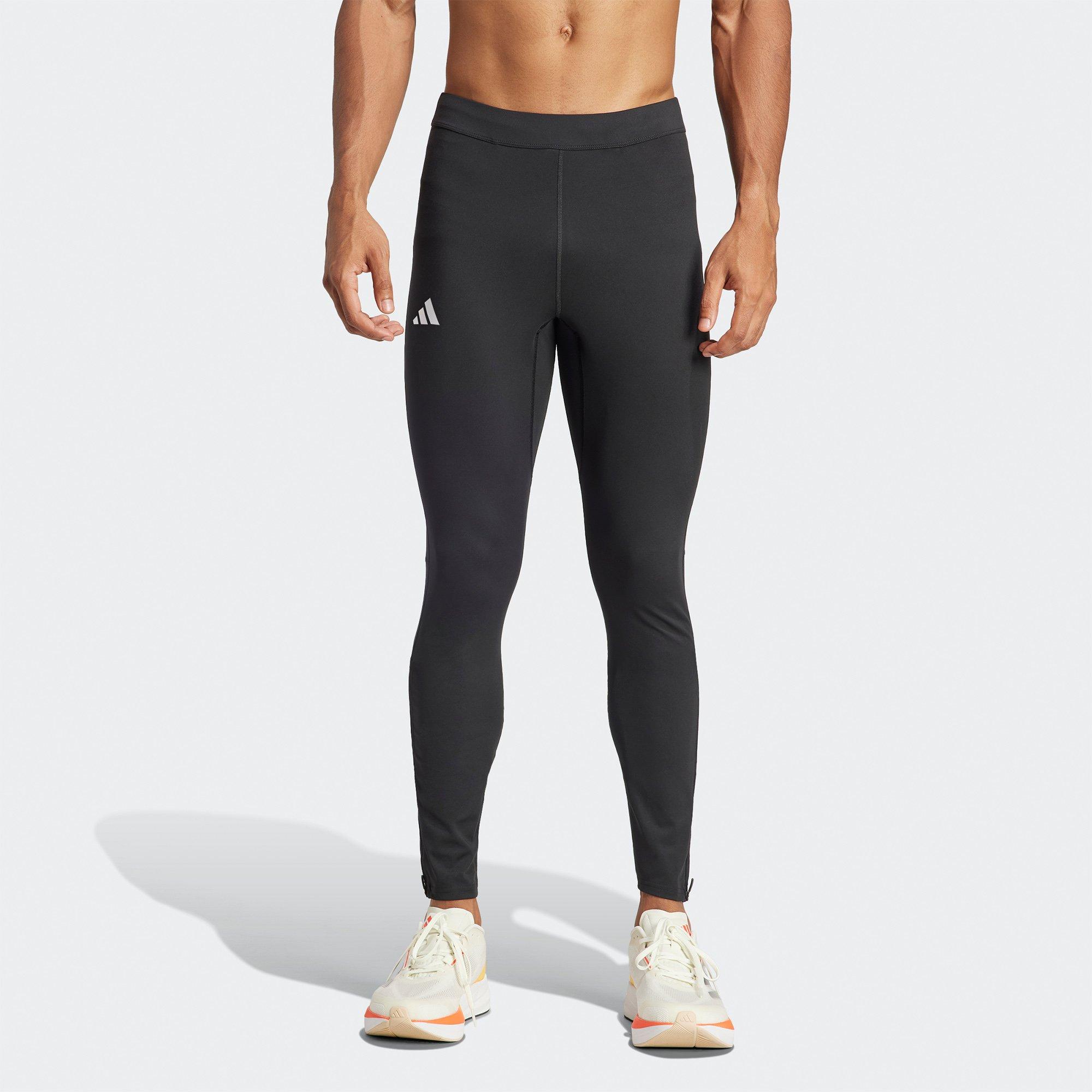 Black - adidas - Adizero Essentials Mens Running Long Leggings - 2