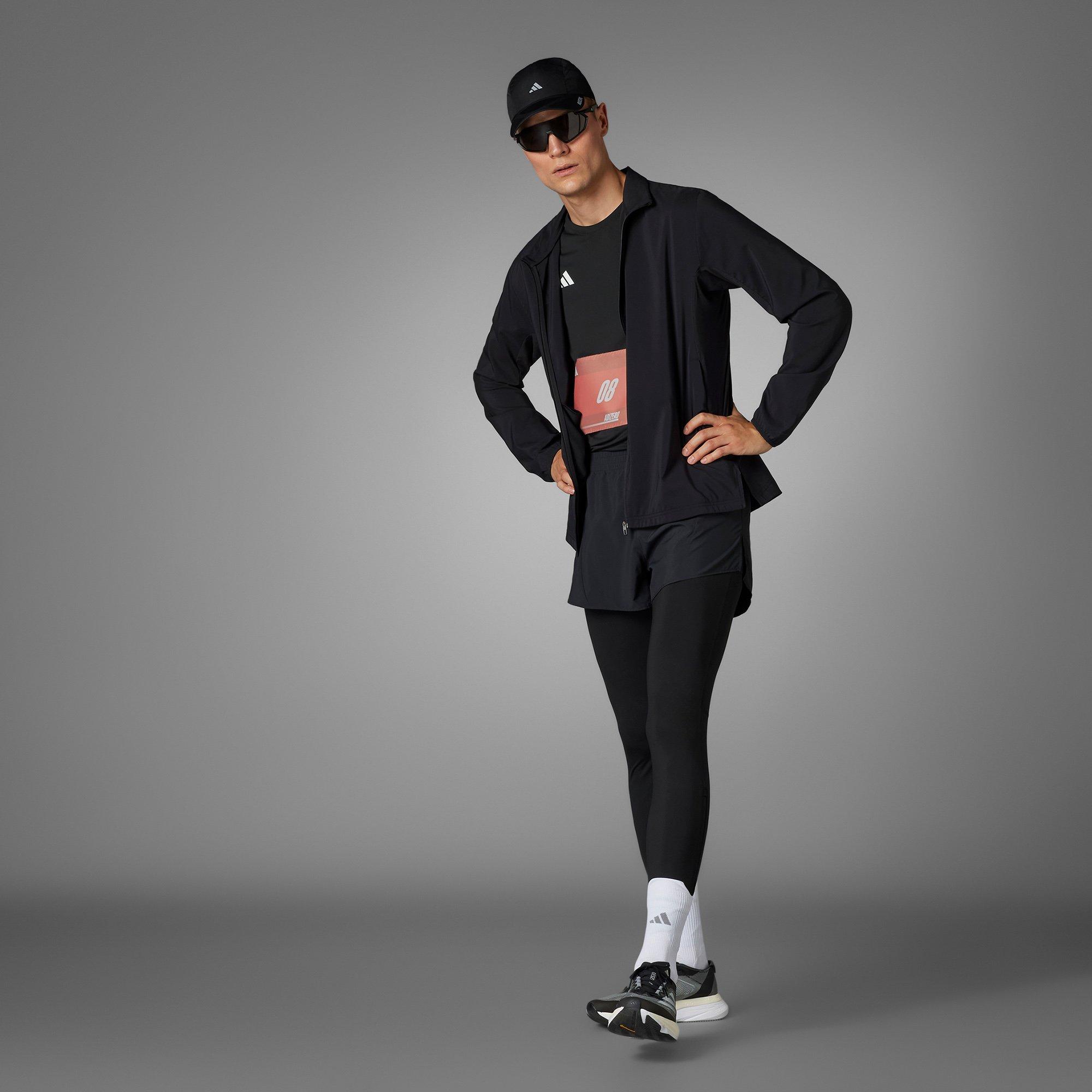 Black - adidas - Adizero Essentials Mens Running Long Leggings - 11