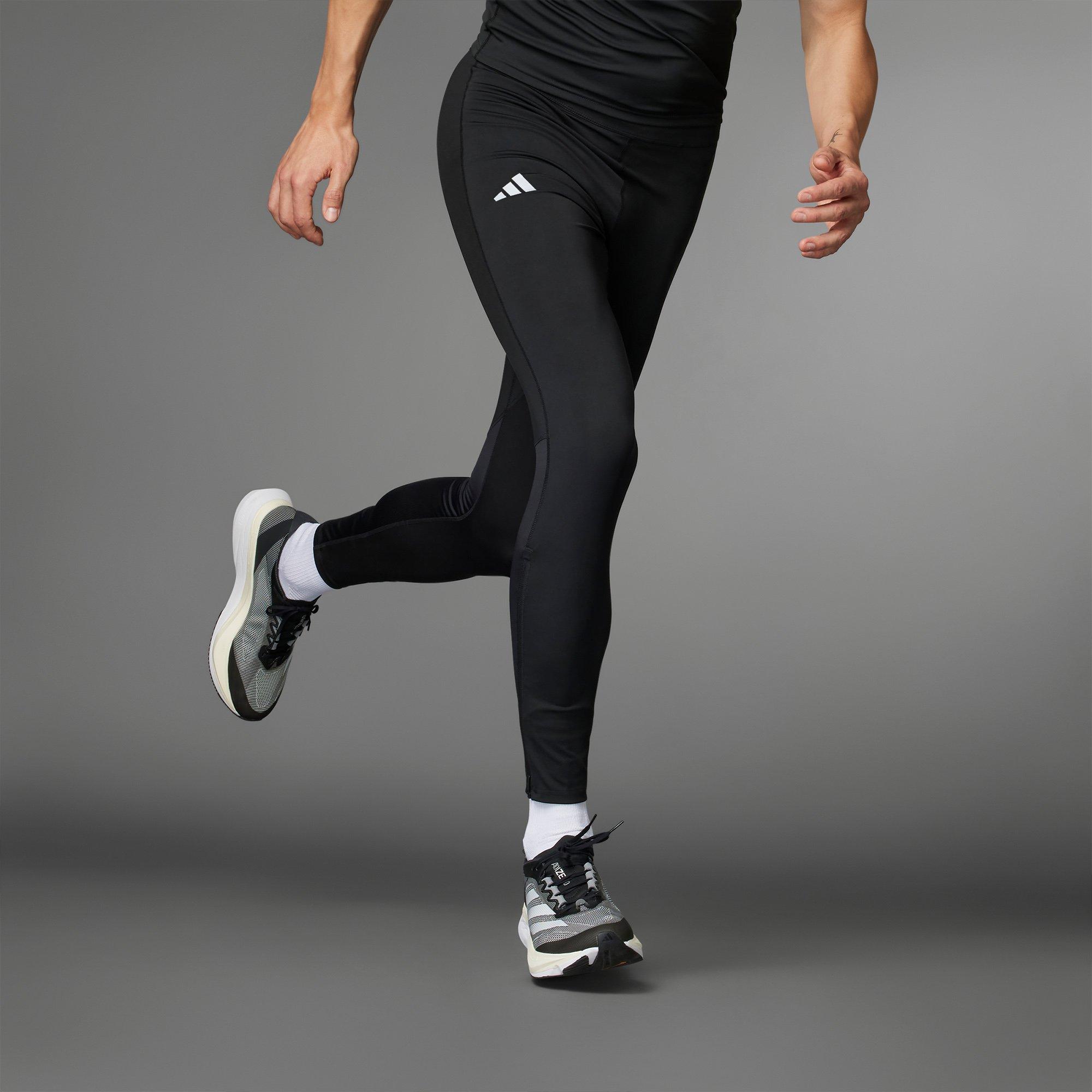 Black - adidas - Adizero Essentials Mens Running Long Leggings - 7