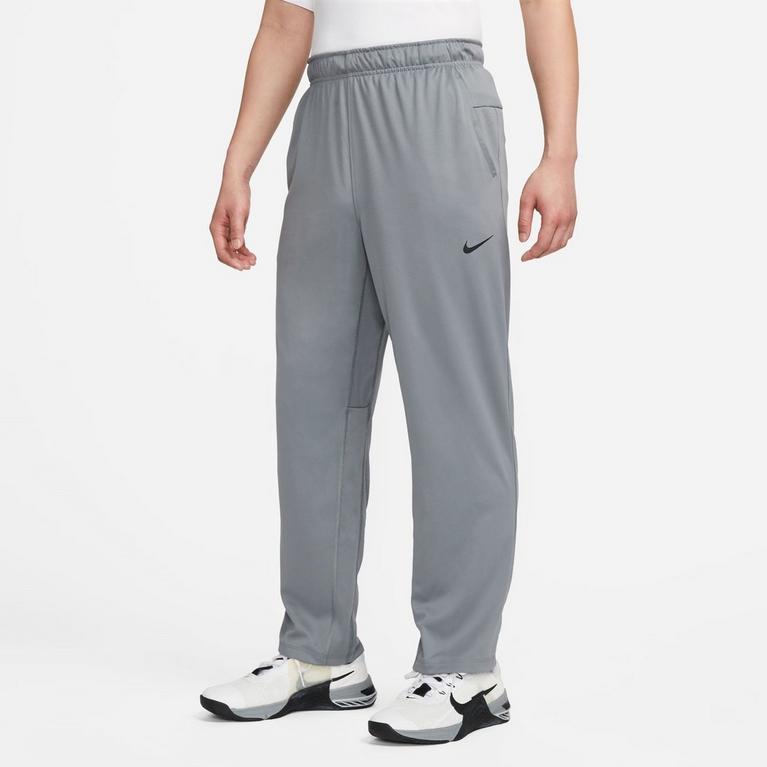 Nike Dri Fit Girls Track Pants Black Gray Pockets Drawstring Waist Open Hem  XL