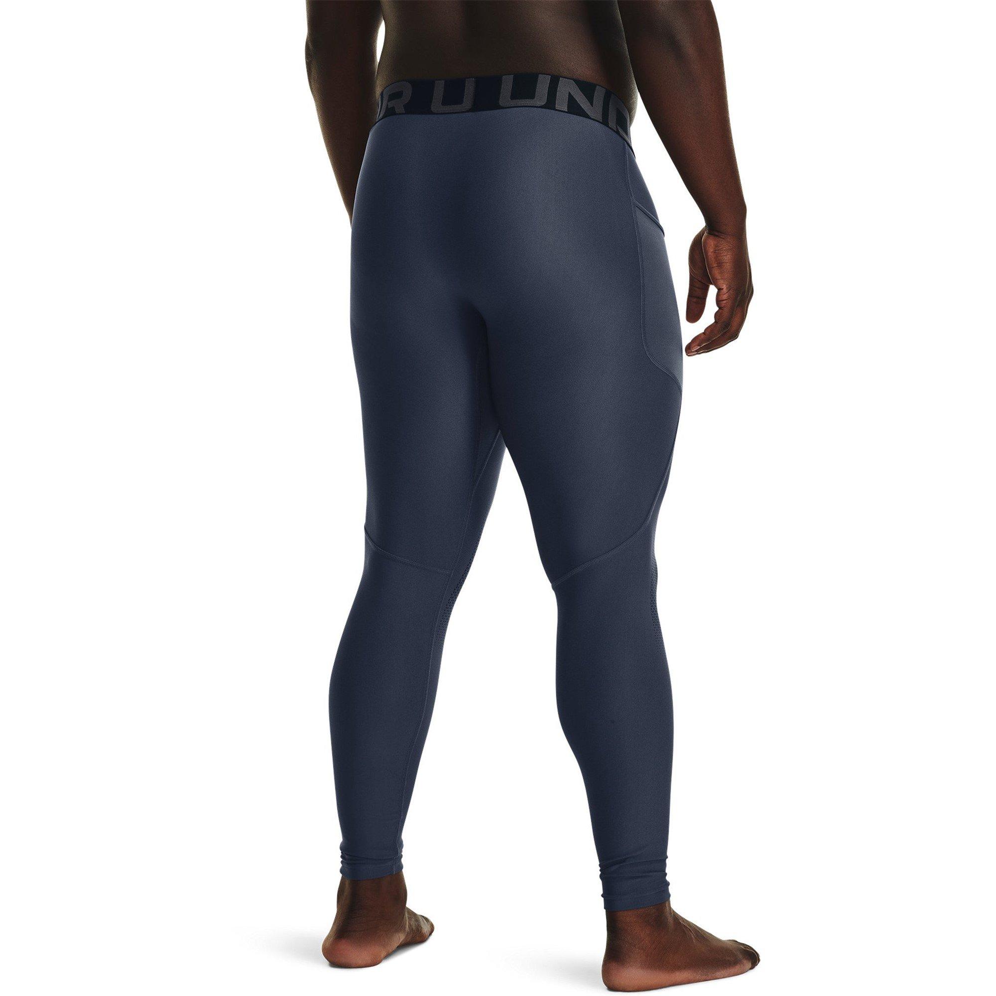 Downpour Grey - Under Armour - Armour Ua Hg Armourprint Leggings Gym Legging Mens - 4