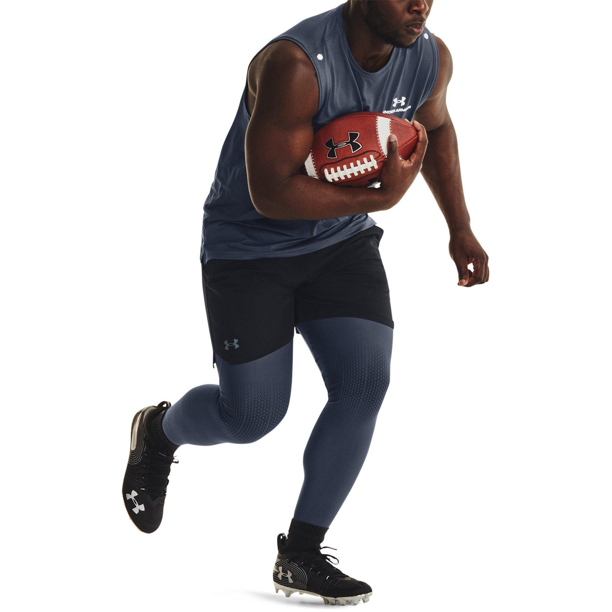 Downpour Grey - Under Armour - Armour Ua Hg Armourprint Leggings Gym Legging Mens - 5