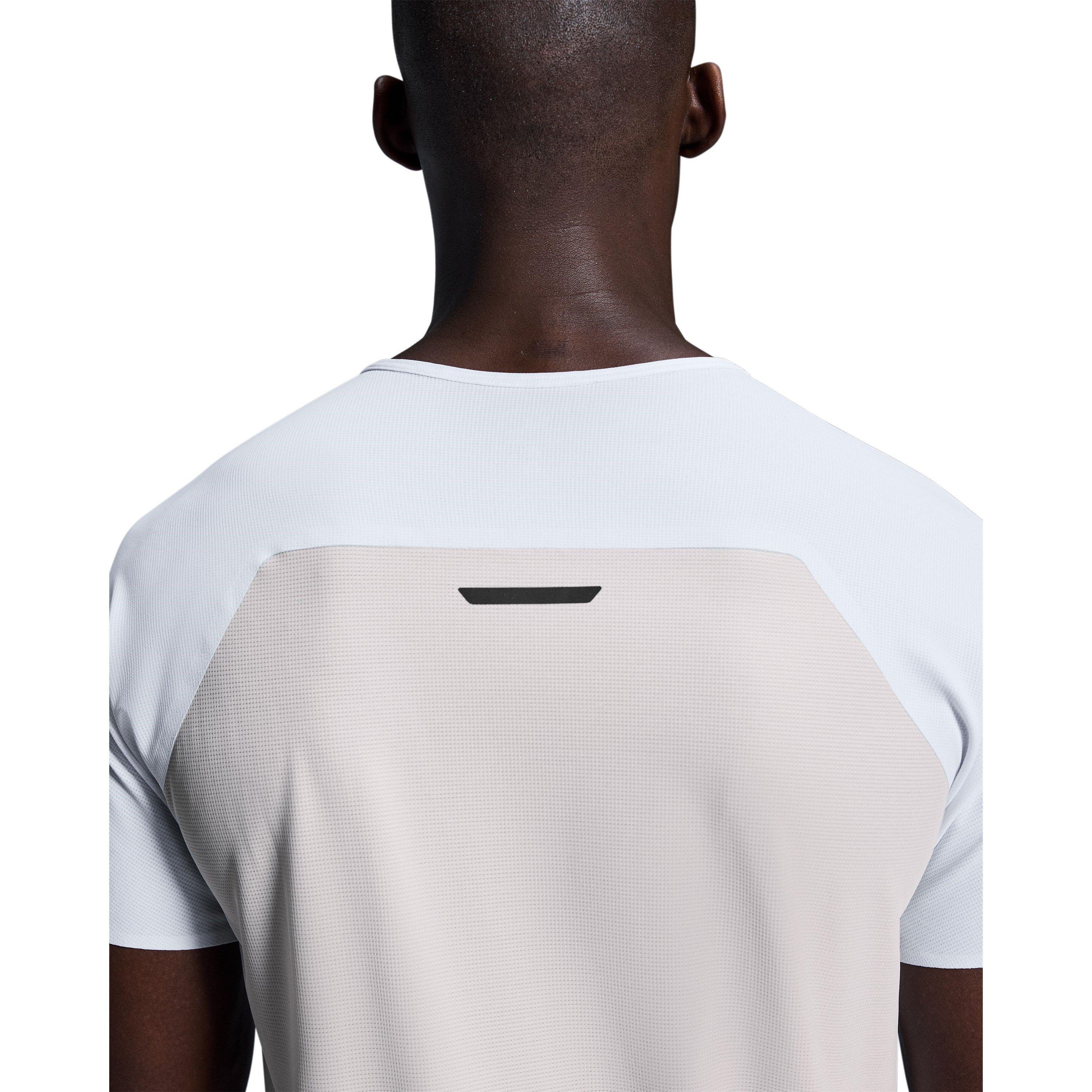 White Silver - On - Men's Short-Sleeve Performance Running Top - 3