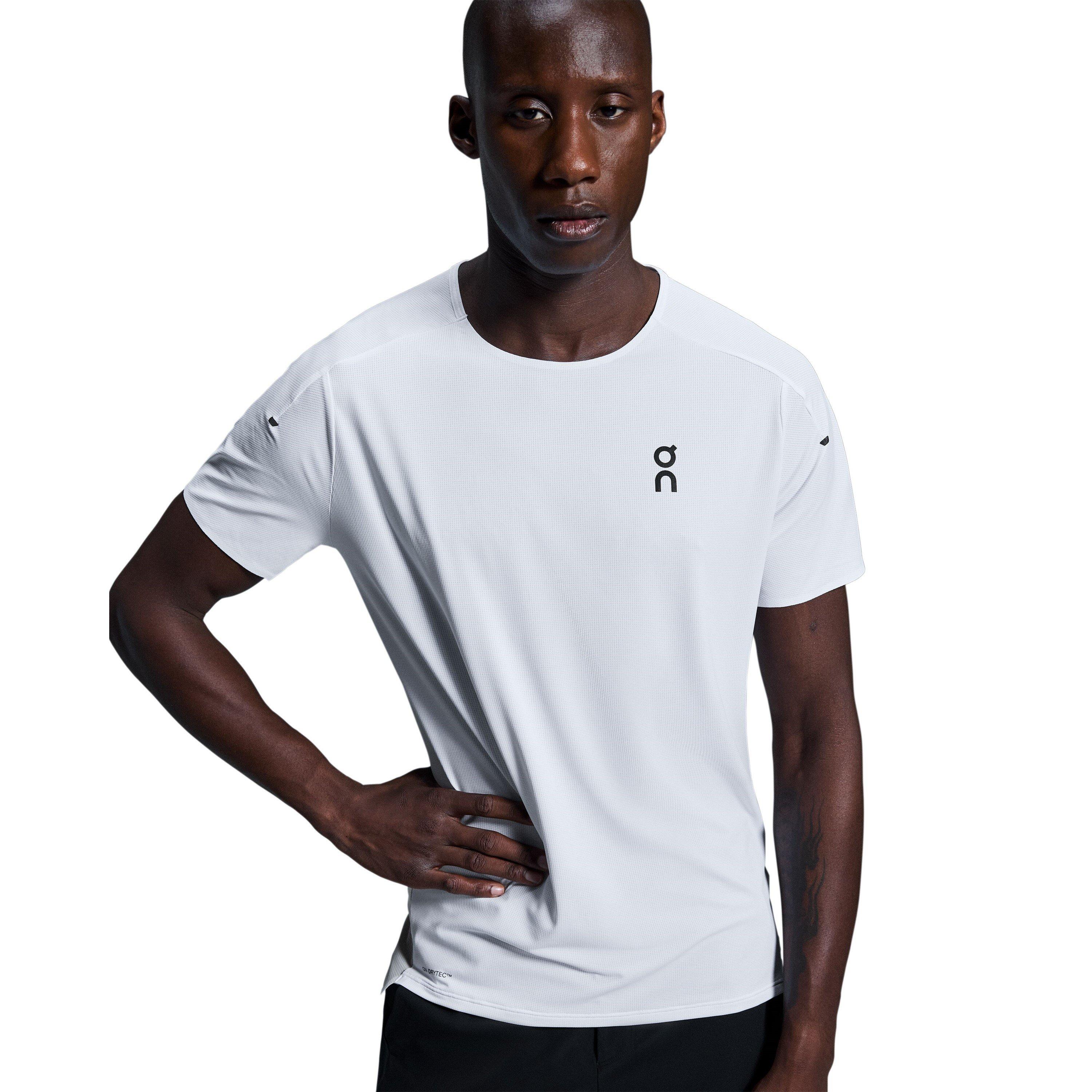 White Silver - On - Men's Short-Sleeve Performance Running Top - 4