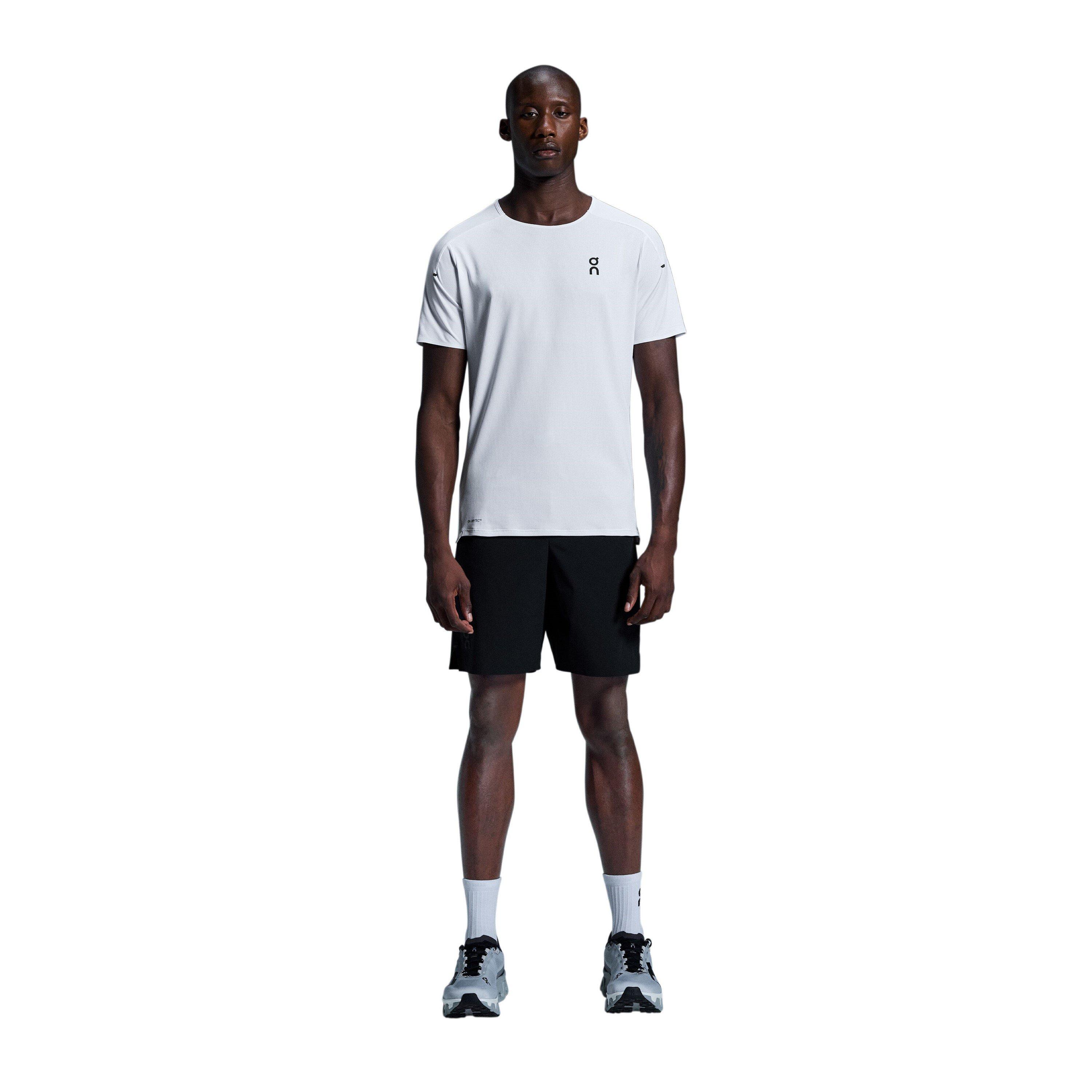 White Silver - On - Men's Short-Sleeve Performance Running Top - 5