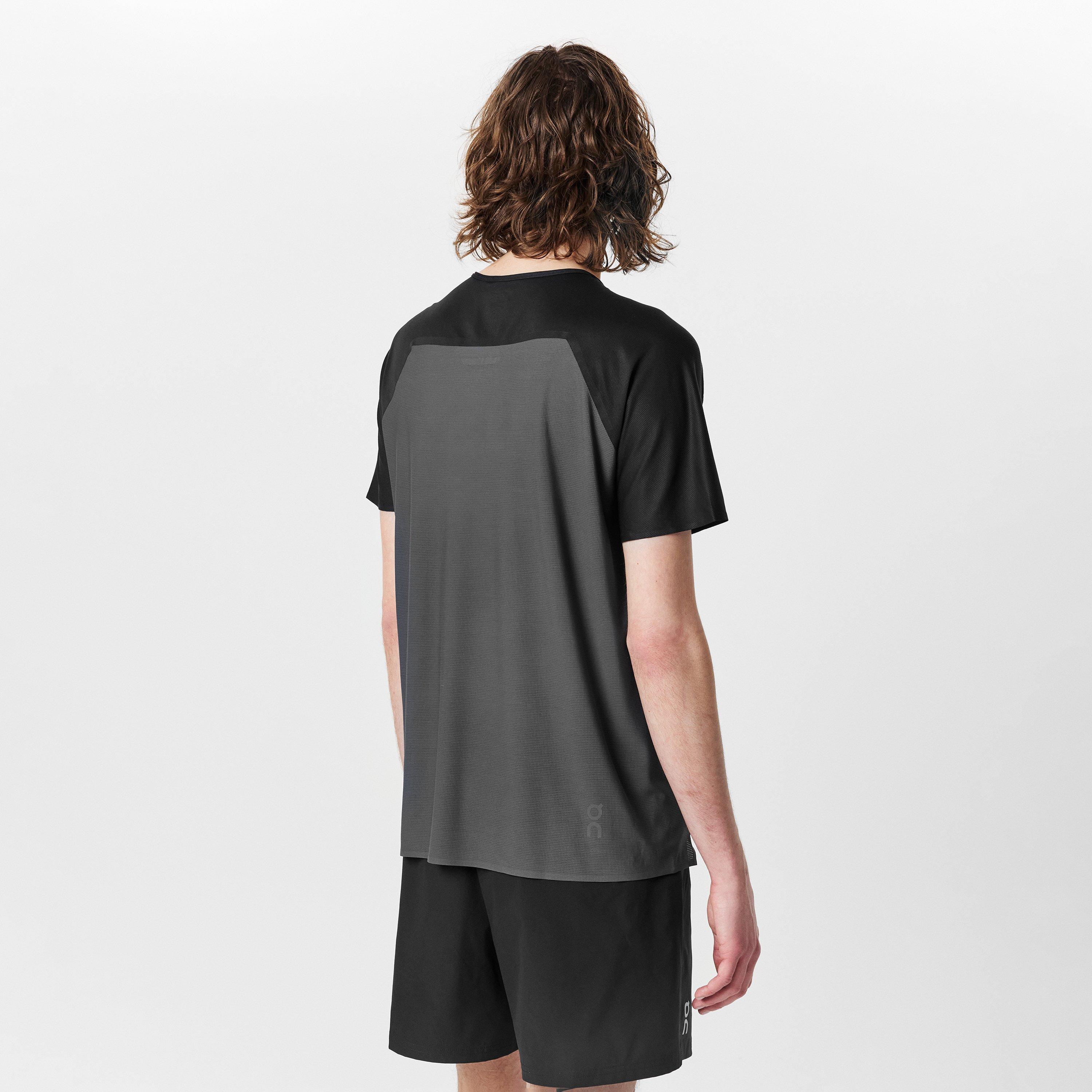 Black Eclipse - On - Men's Short-Sleeve Performance Running Top - 4