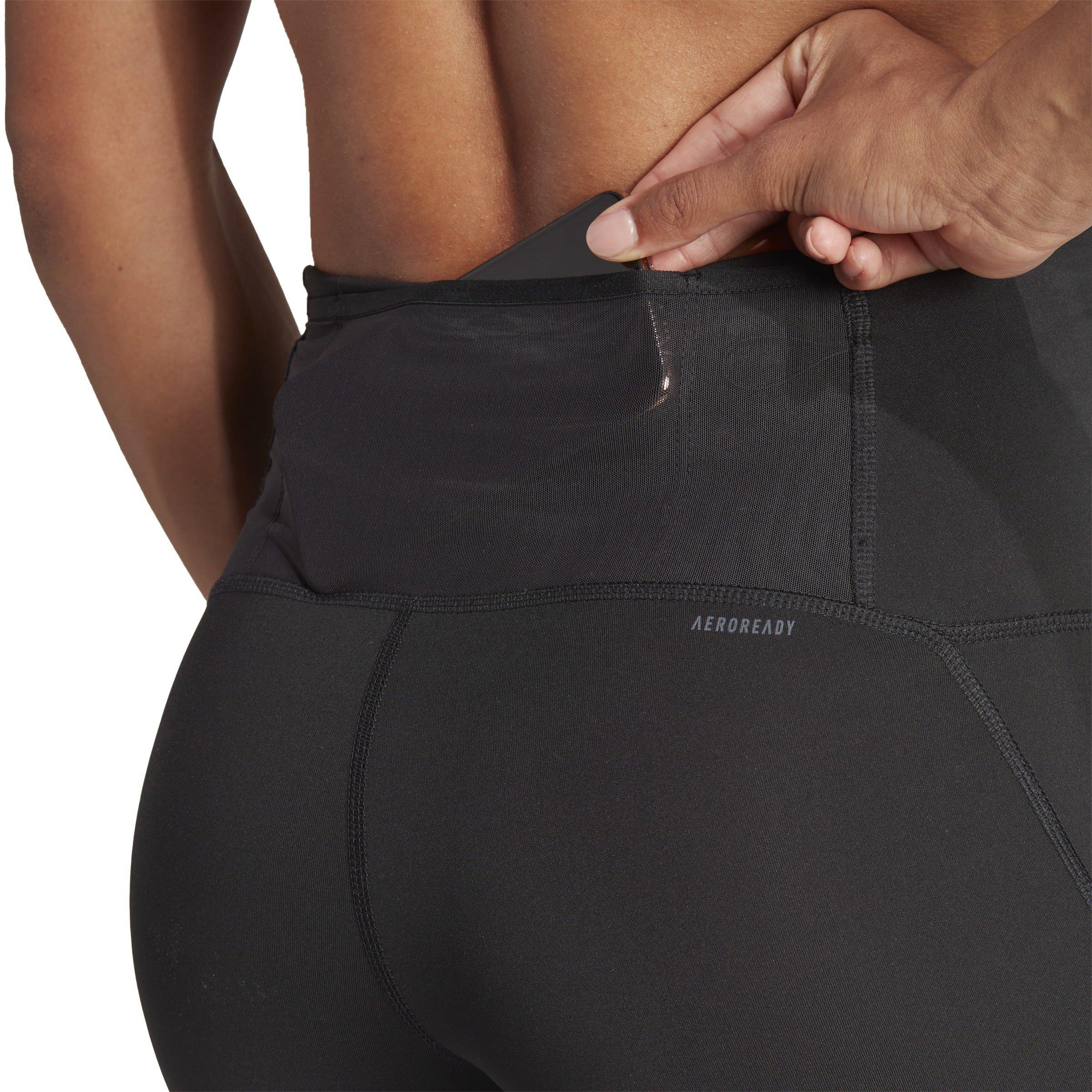 Black - adidas - Adizero Essentials Womens Full Length Running Leggings - 5