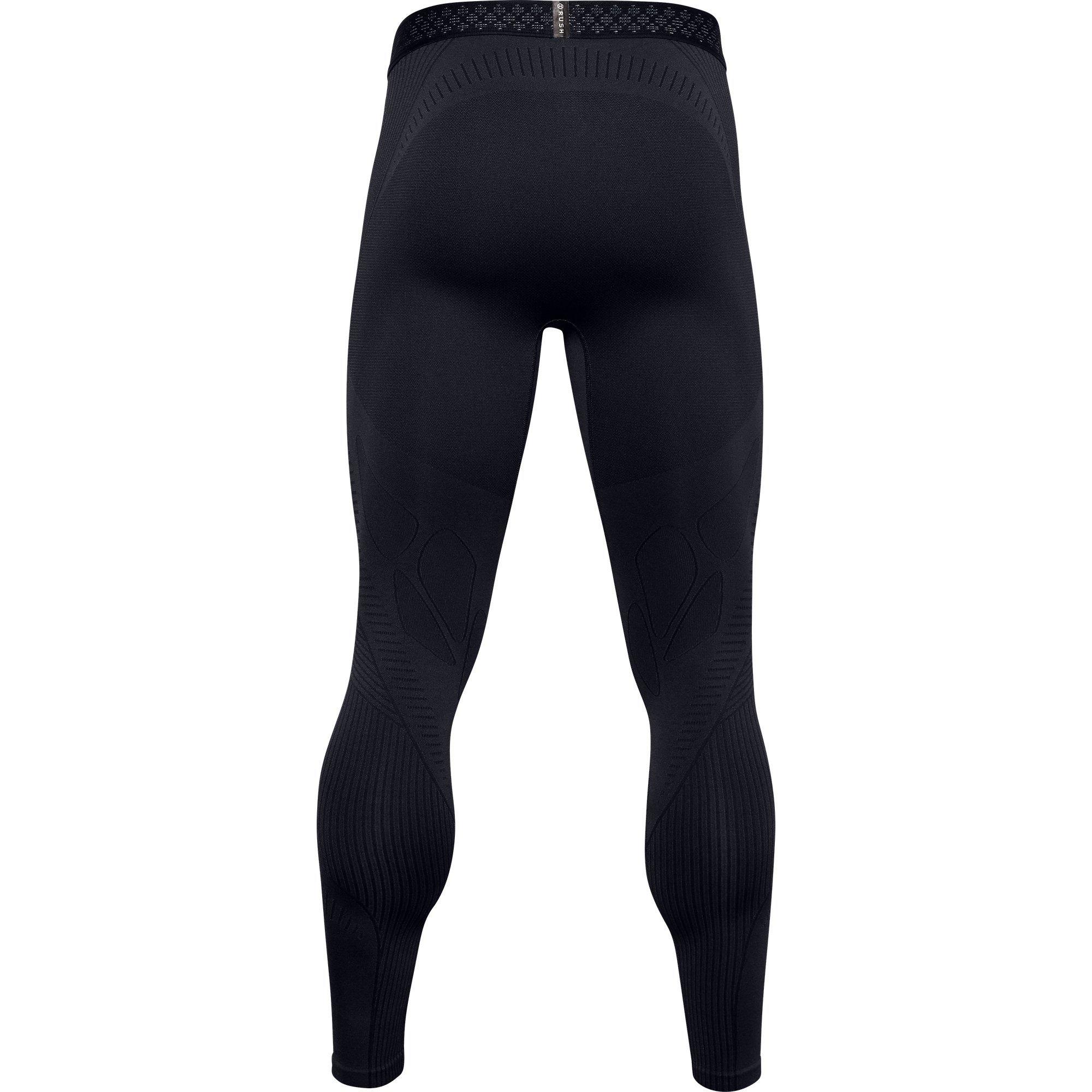 Black - Under Armour - Rush Seamless Leggings Mens - 2
