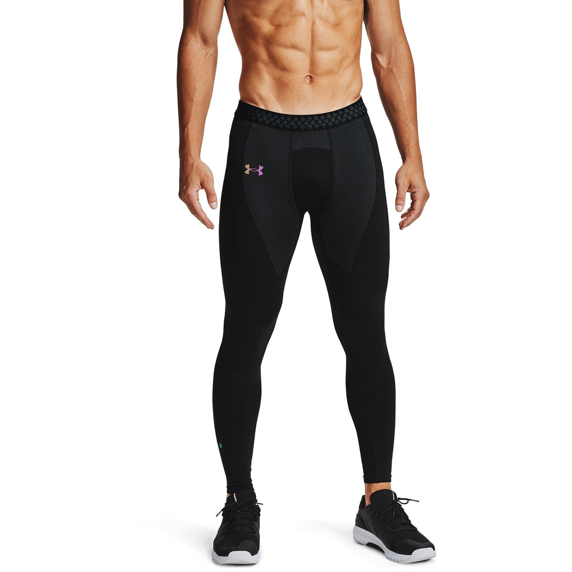 Black - Under Armour - Rush Seamless Leggings Mens - 3