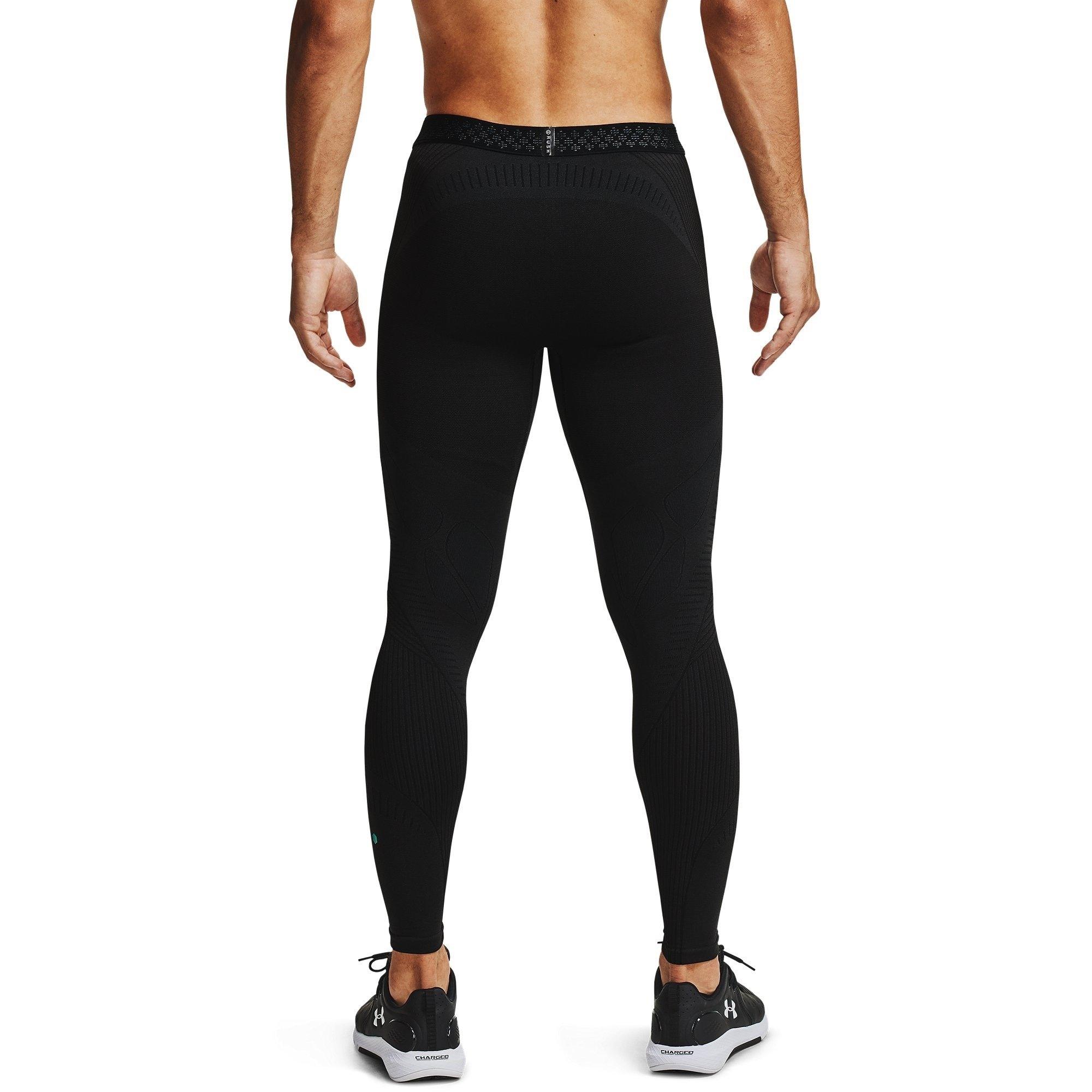 Black - Under Armour - Rush Seamless Leggings Mens - 4