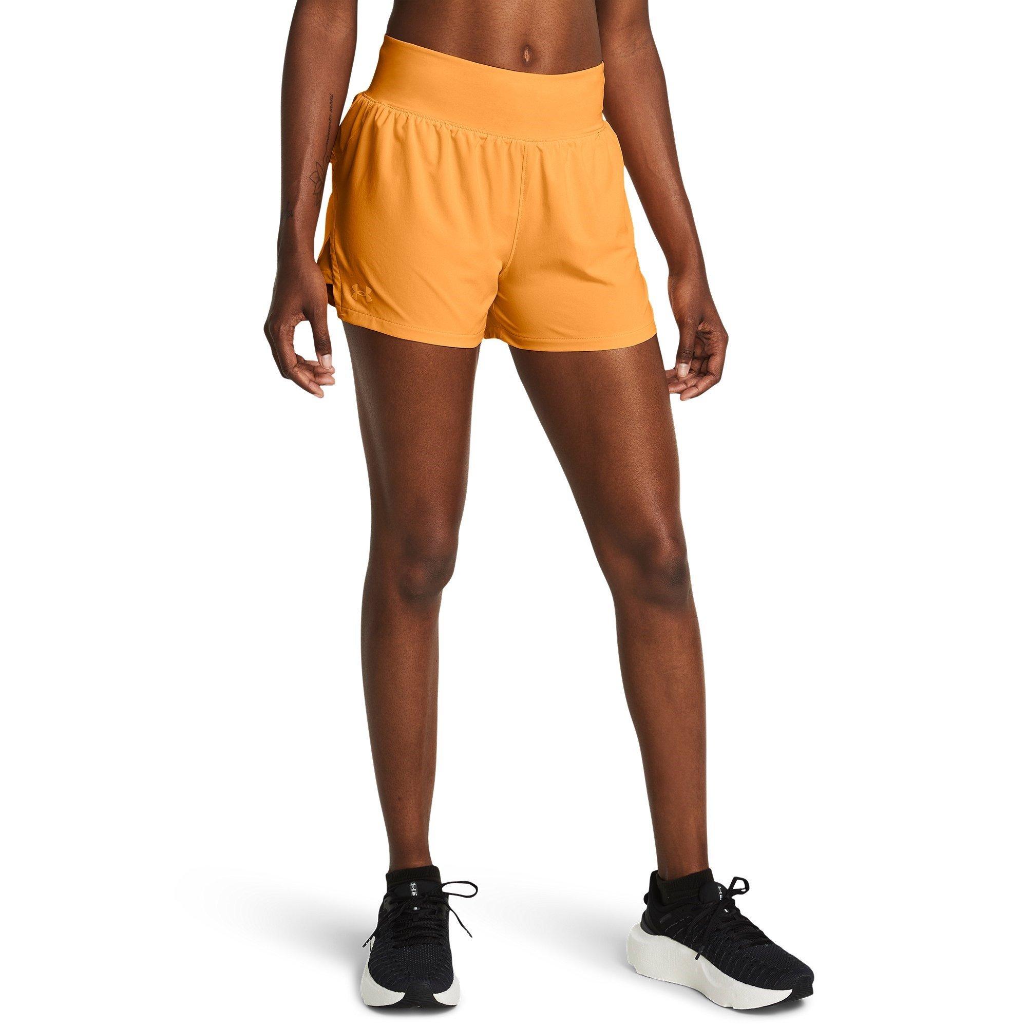 Orange - Under Armour - Women's Performance Running Shorts - 3