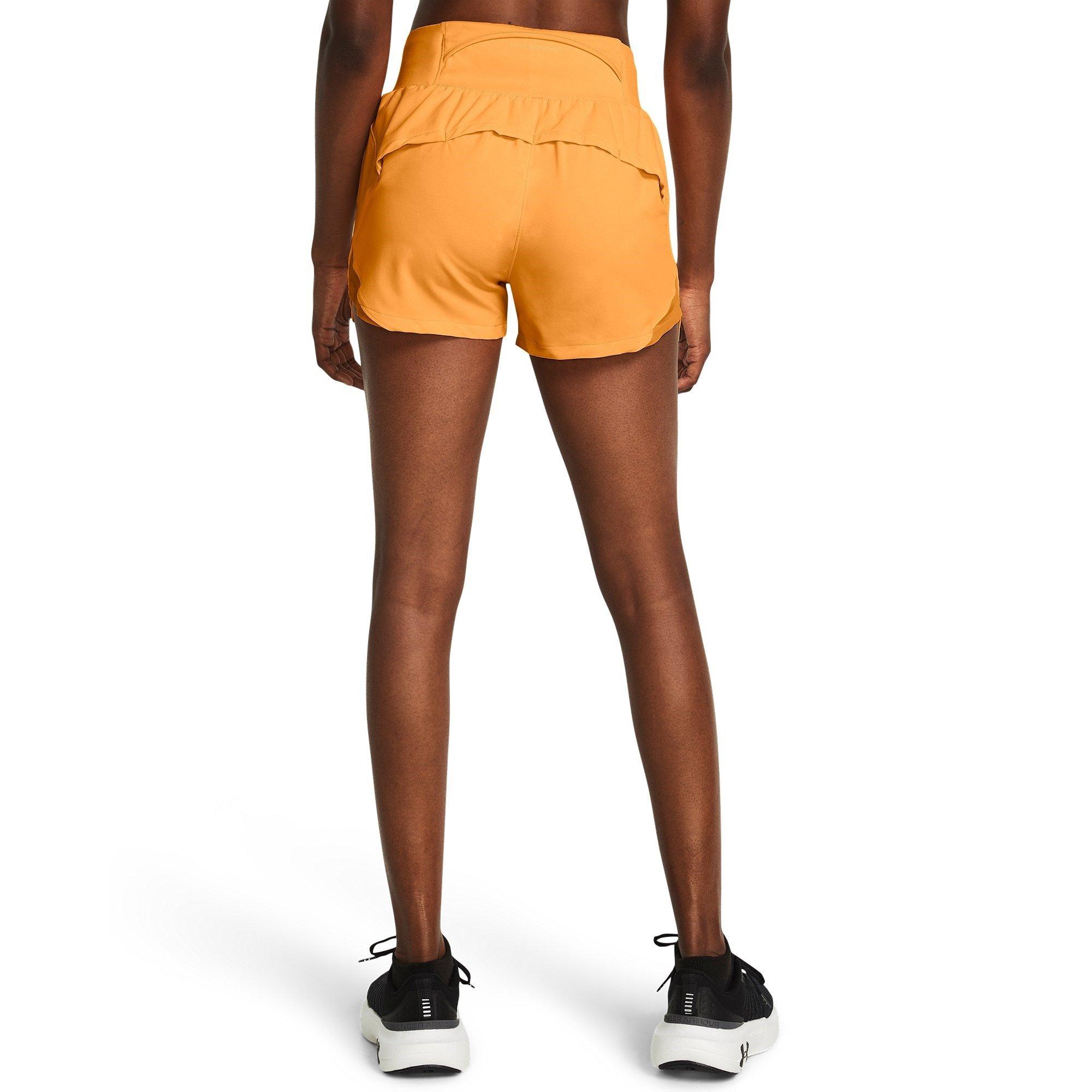 Orange - Under Armour - Women's Performance Running Shorts - 4