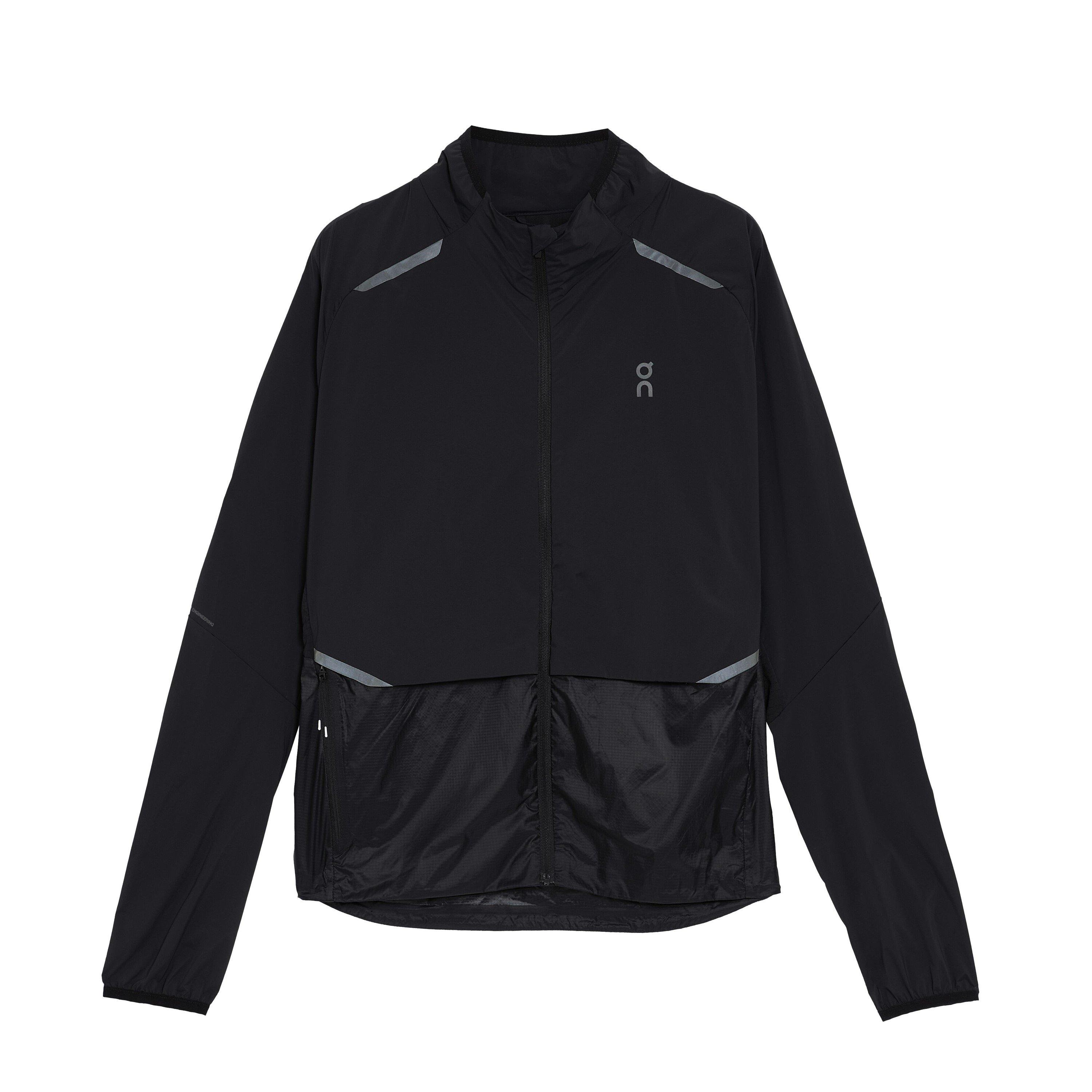 Negro - On - Women's Weather-Resistant Moisture-Wicking Performance Running Jacket - 1