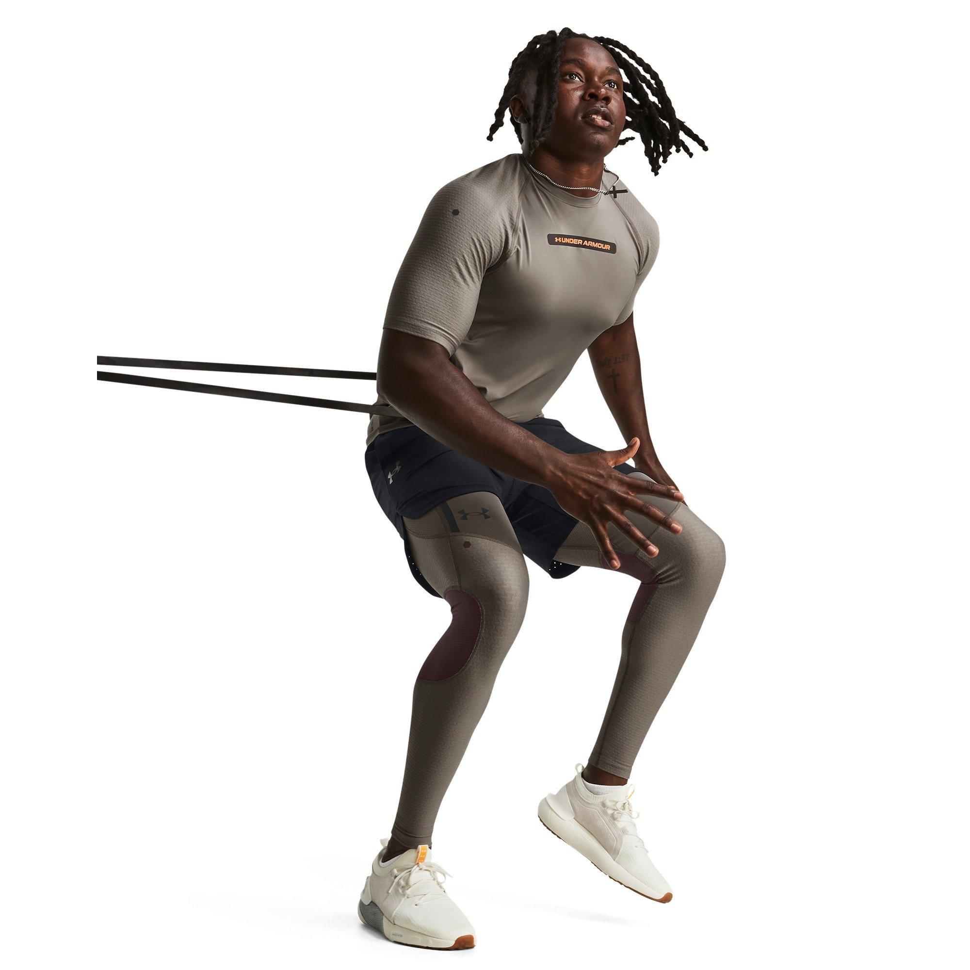 Grey - Under Armour - RUSH SmartForm 2.0 Leggings Men's - 5