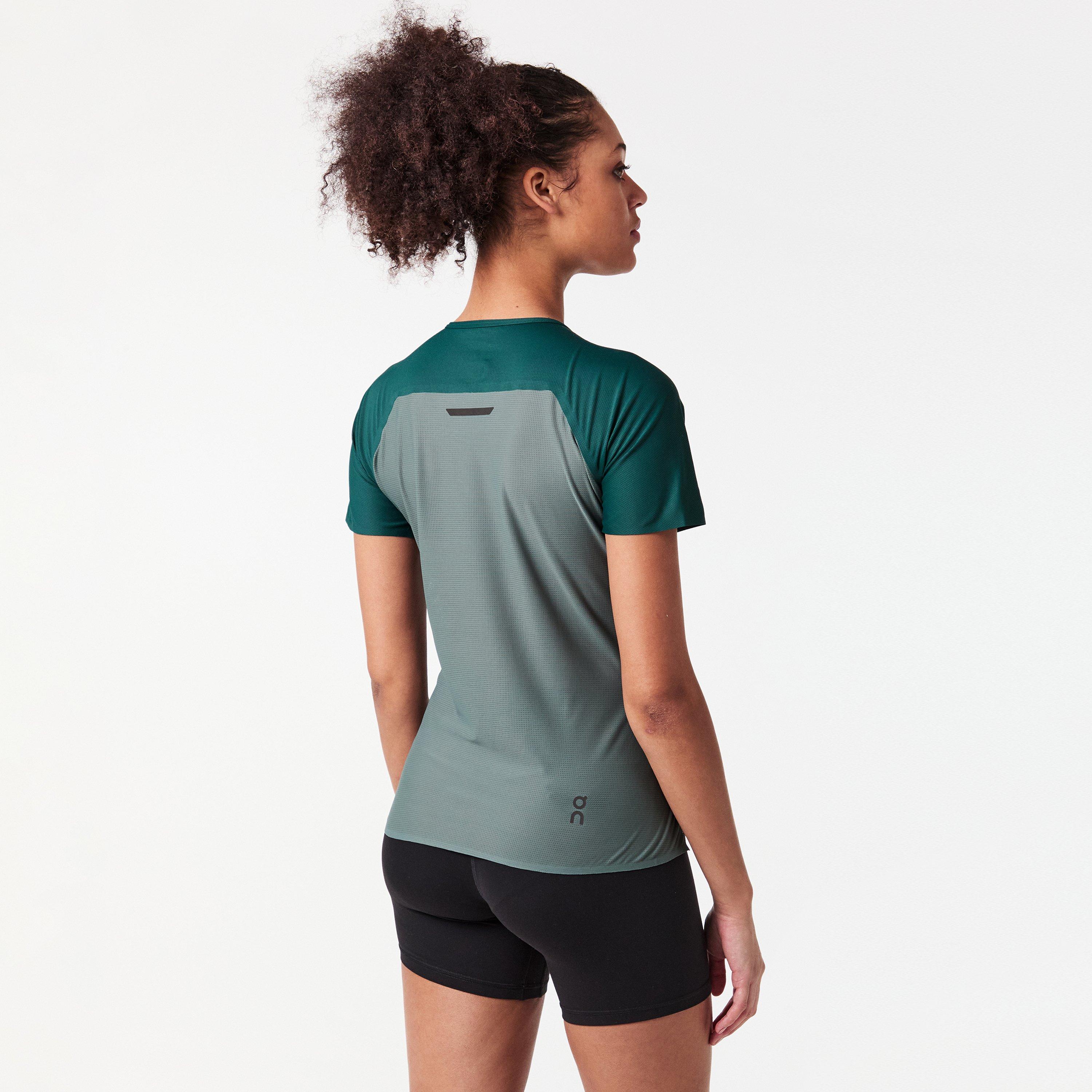 Olive - On - Short-Sleeve Performance Running Top - 4